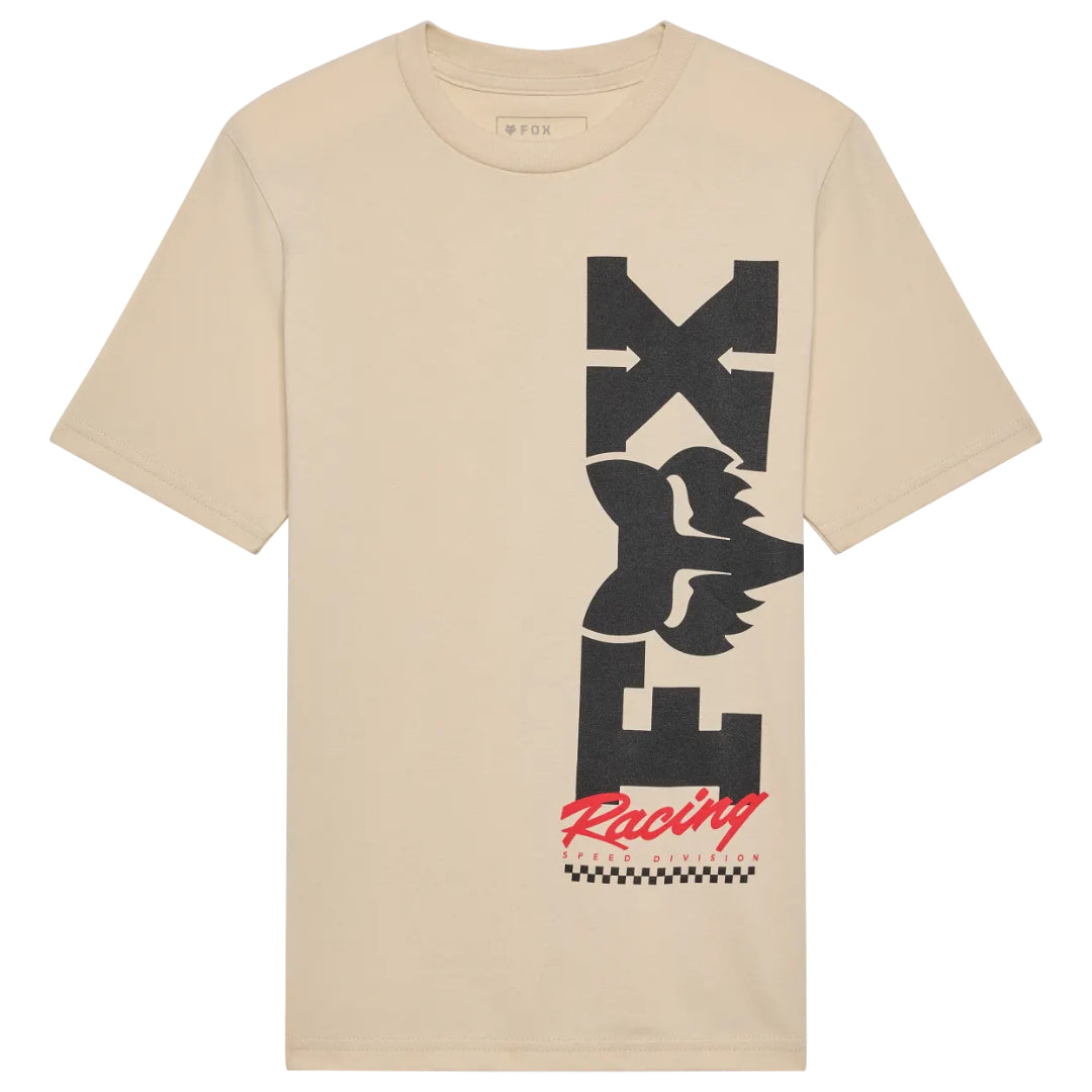 Fox Youth Checker Short Sleeve Tee Tan