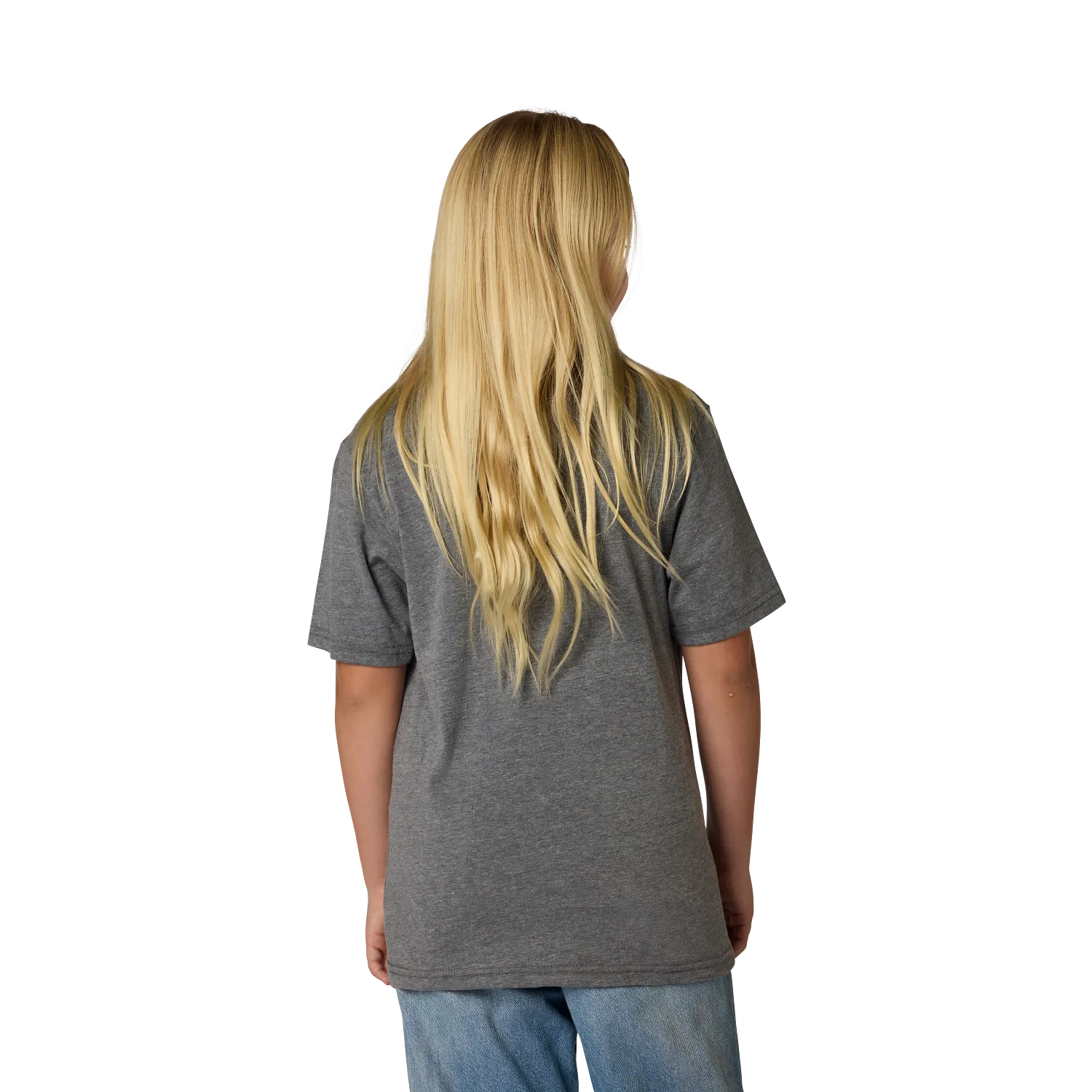Fox Youth Image Print Hd Short Sleeve Tee Heather Dark Grey