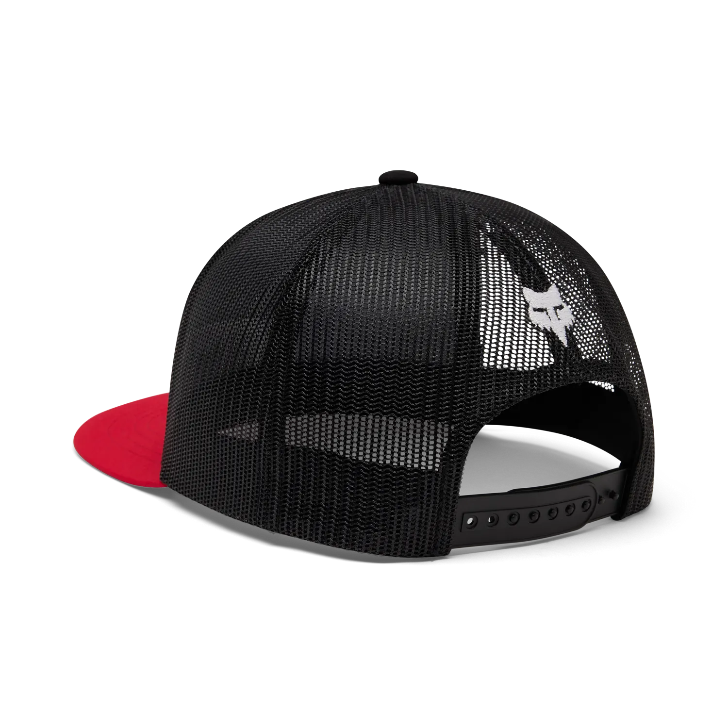 Fox Image Print Snapback Trucker Black