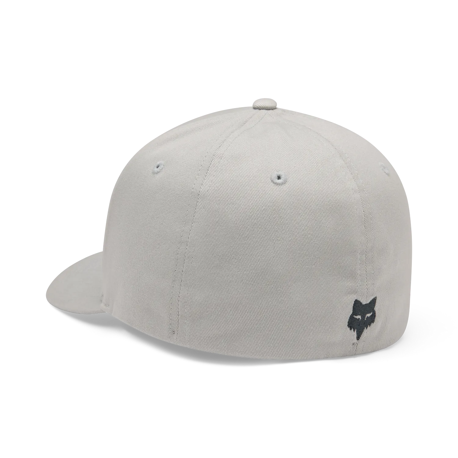 Fox Badge Flexfit Hat Light Grey
