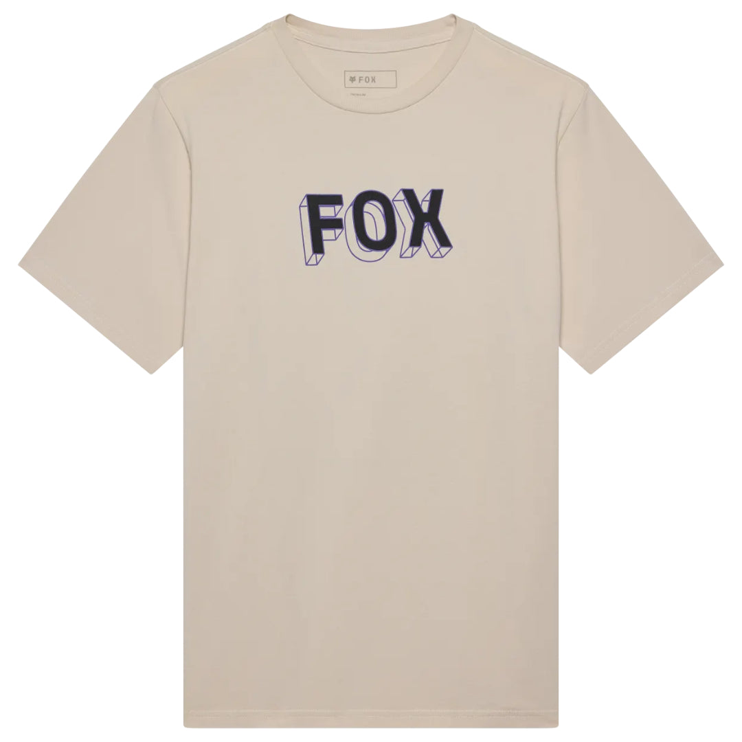 Fox Image Print 195 Original Short Sleeve Tee Chalk