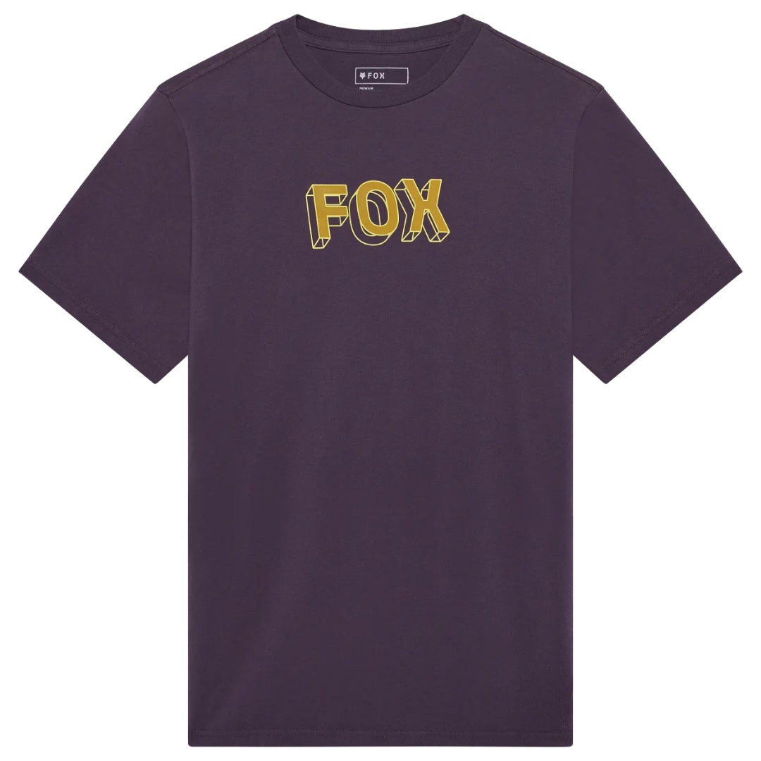 Fox Image Print 195 Original Short Sleeve Tee Plum Perfect