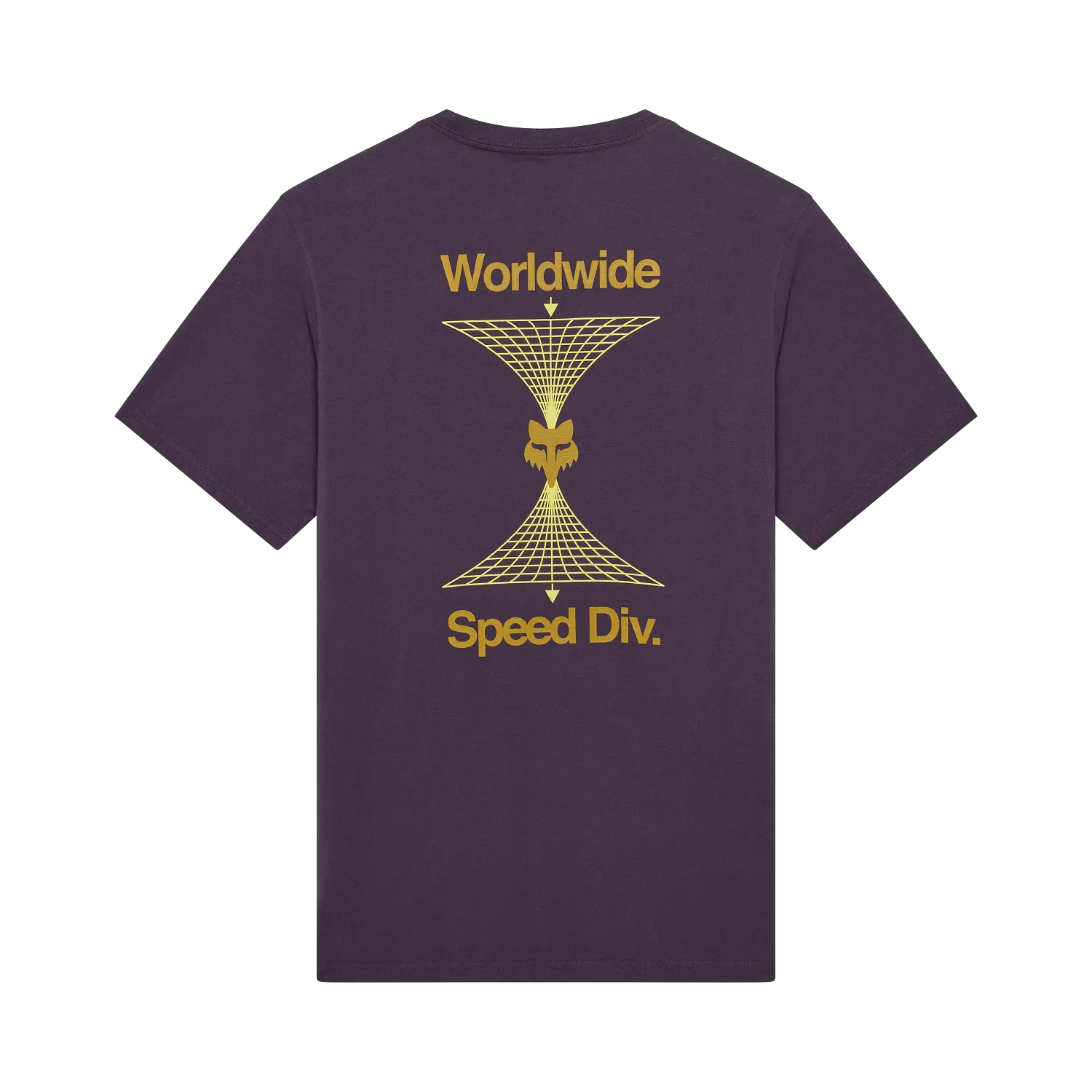 Fox Image Print 195 Original Short Sleeve Tee Plum Perfect