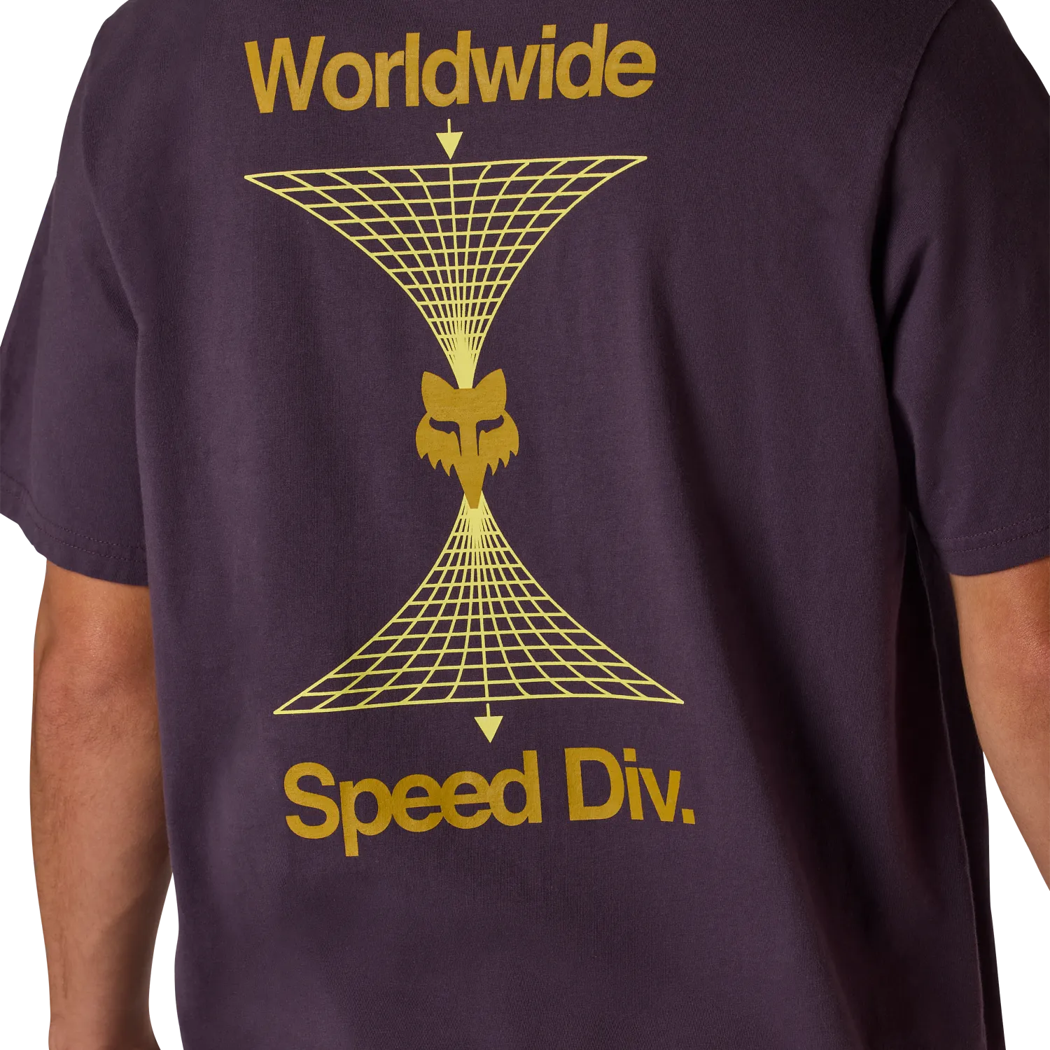 Fox Image Print 195 Original Short Sleeve Tee Plum Perfect