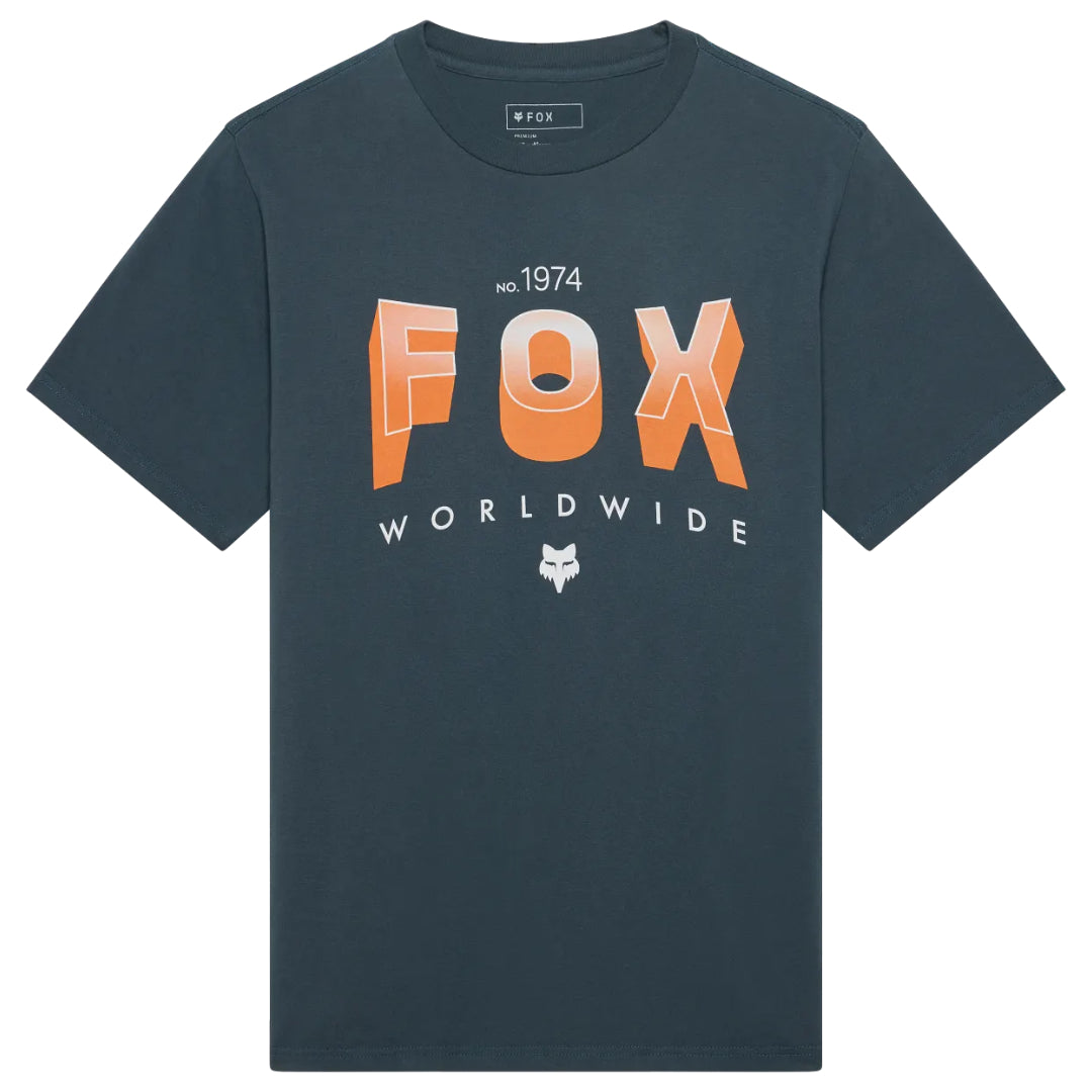 Fox Block 195 Orig Short Sleeve Tee Deep Cobalt
