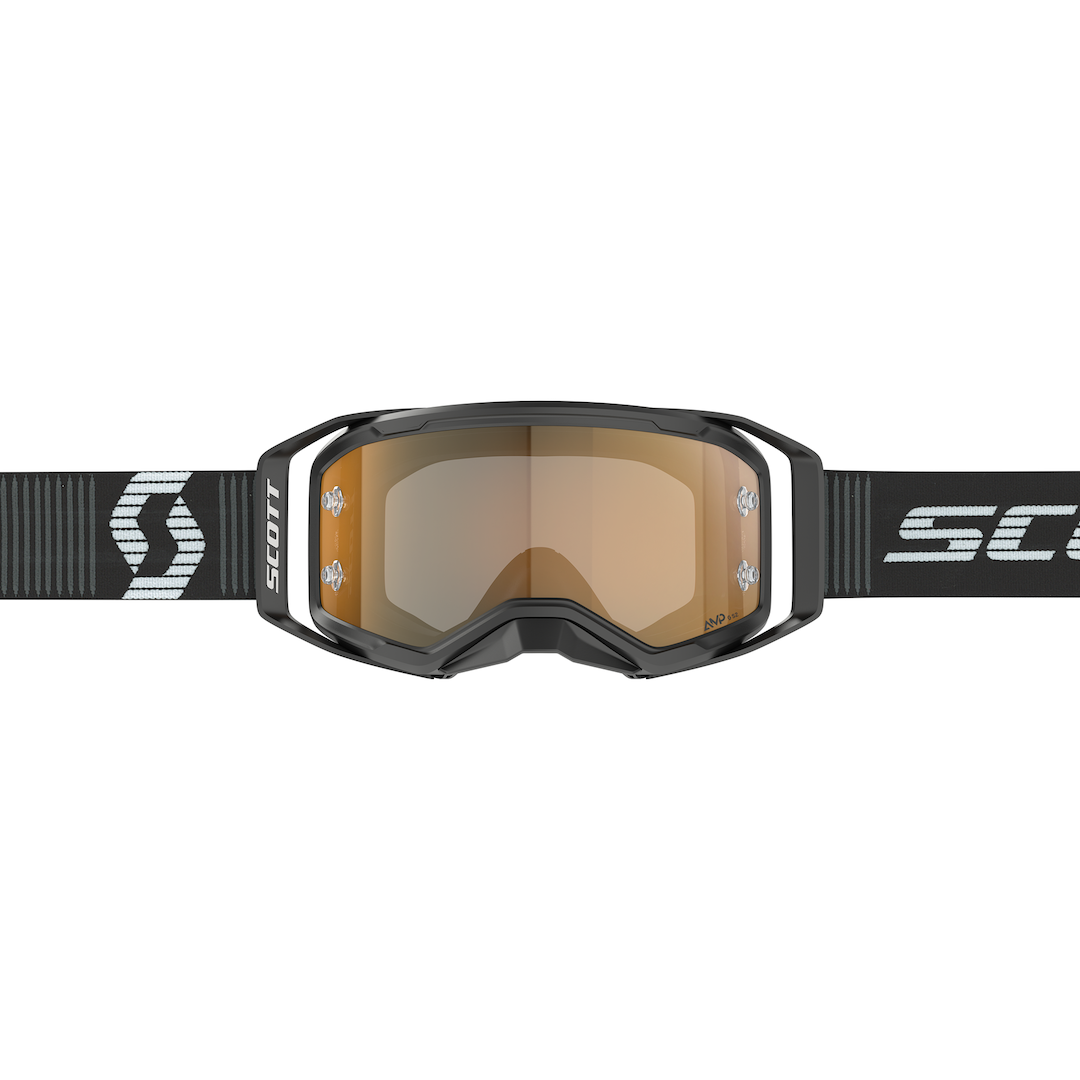 Scott Prospect 2.0 AMP Chrome Goggle Black / White Gold Chrome Works Lens