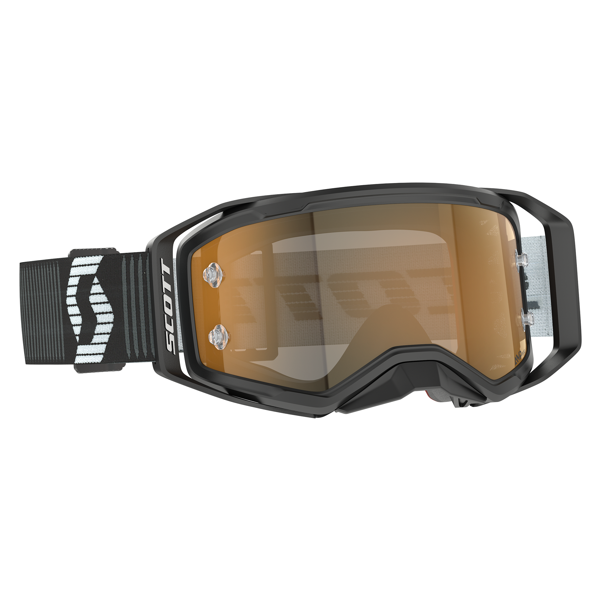 Scott Prospect 2.0 AMP Chrome Goggle Black / White Gold Chrome Works Lens