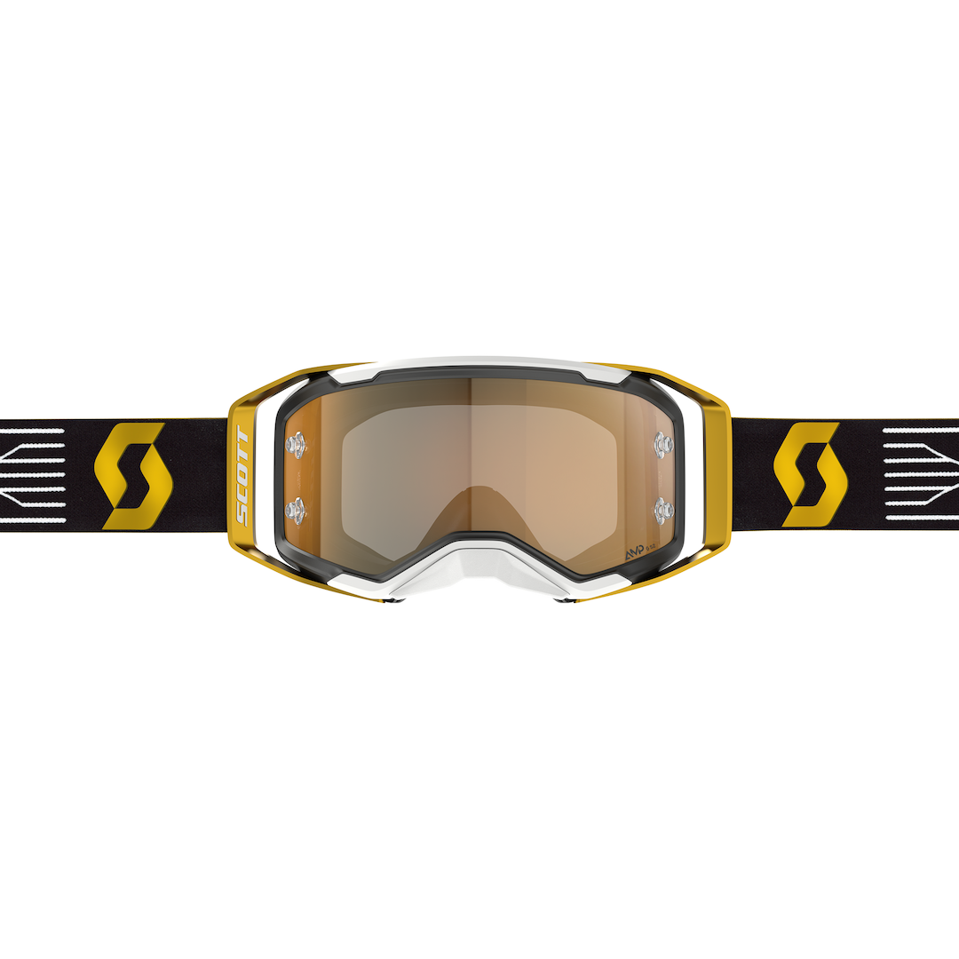 Scott Prospect 2.0 AMP Chrome Goggle Black / Gold Gold Chrome Works Lens