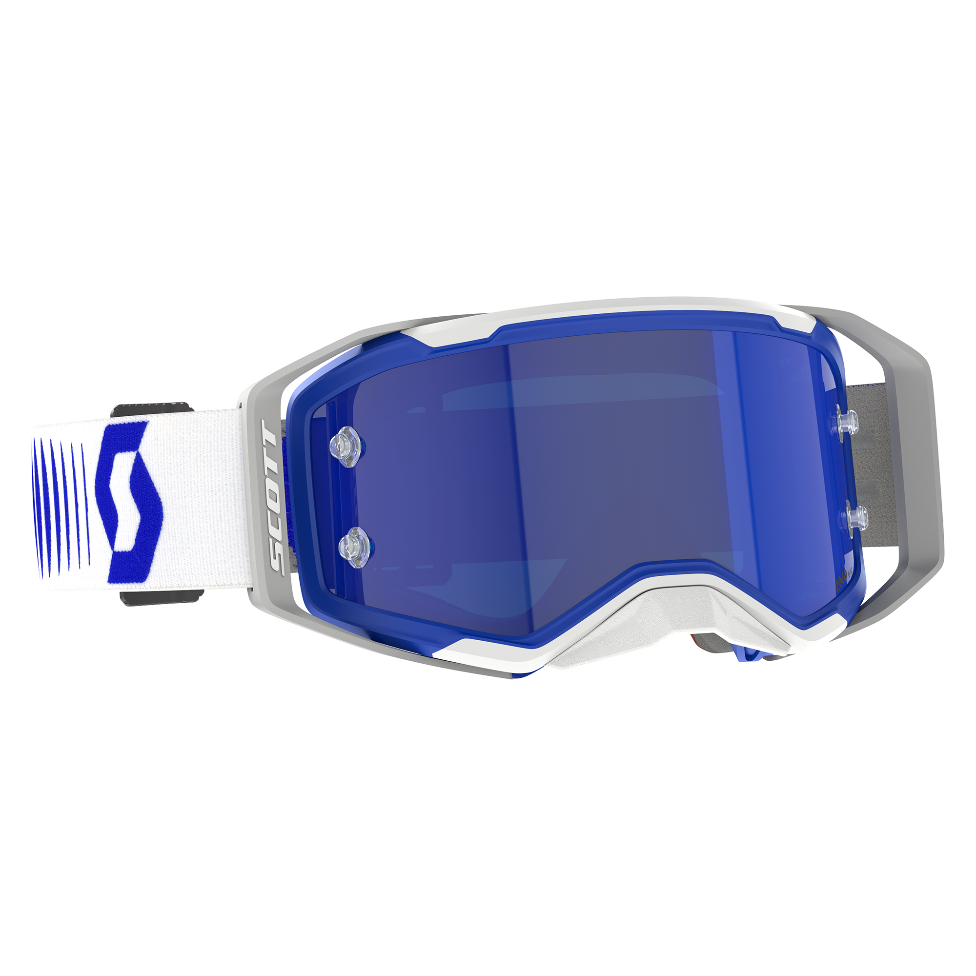 Scott Prospect 2.0 AMP Chrome Goggle Doppler White / Blue Blue Chrome Works Lens