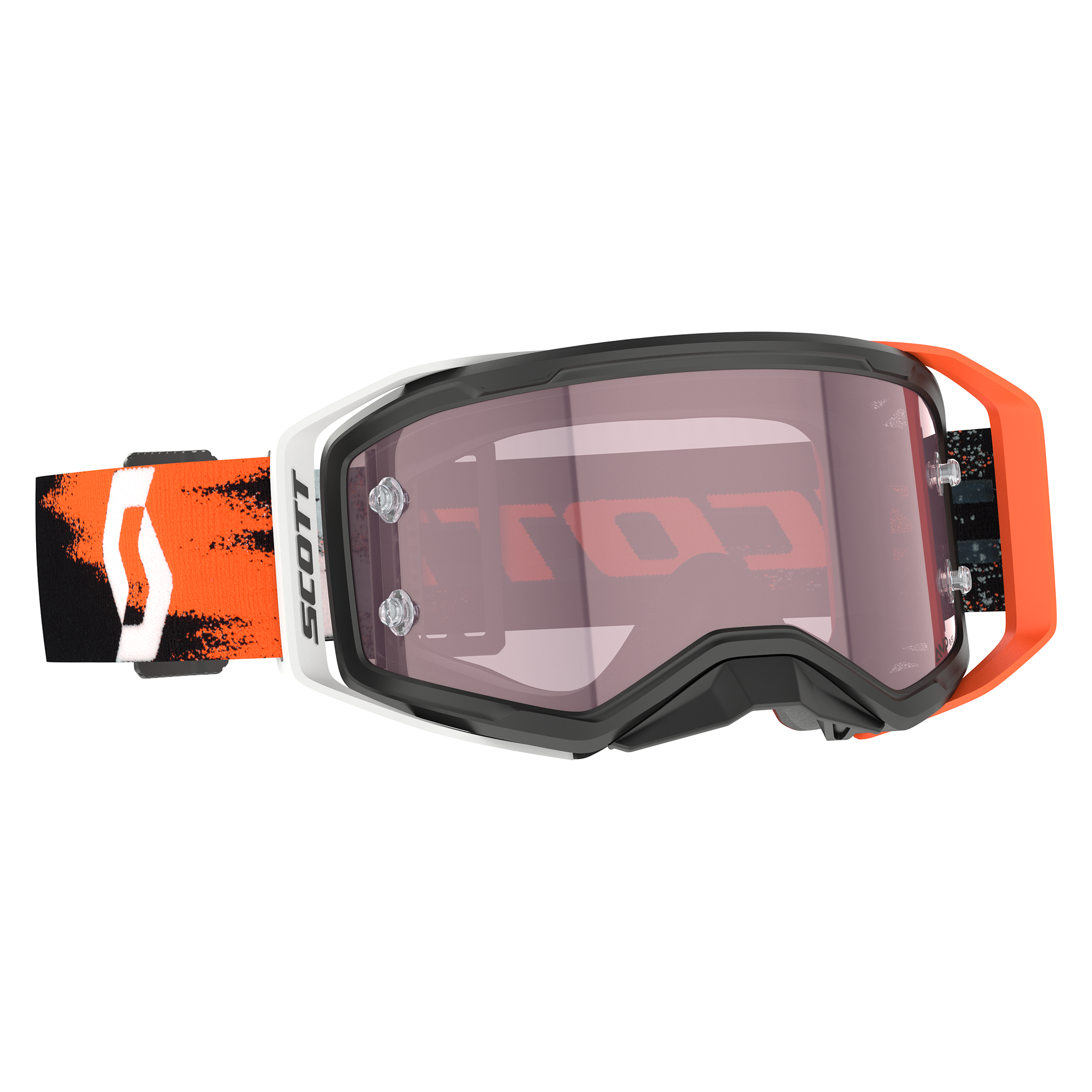 Scott Prospect 2.0 AMP Goggle Black / Neon Orange Rose Works Lens