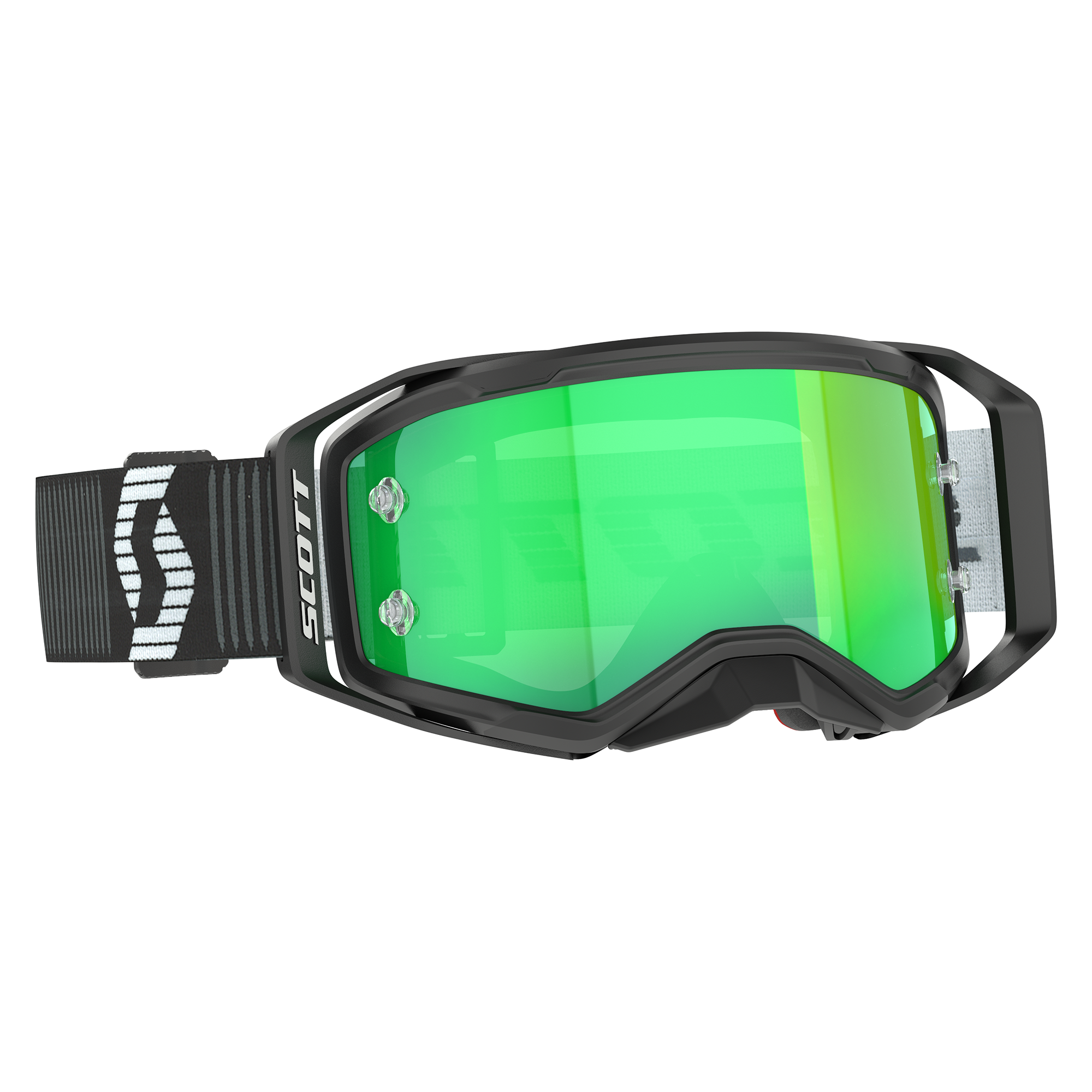 Scott Prospect 2.0 Goggle Black / White Green Chrome Works Lens