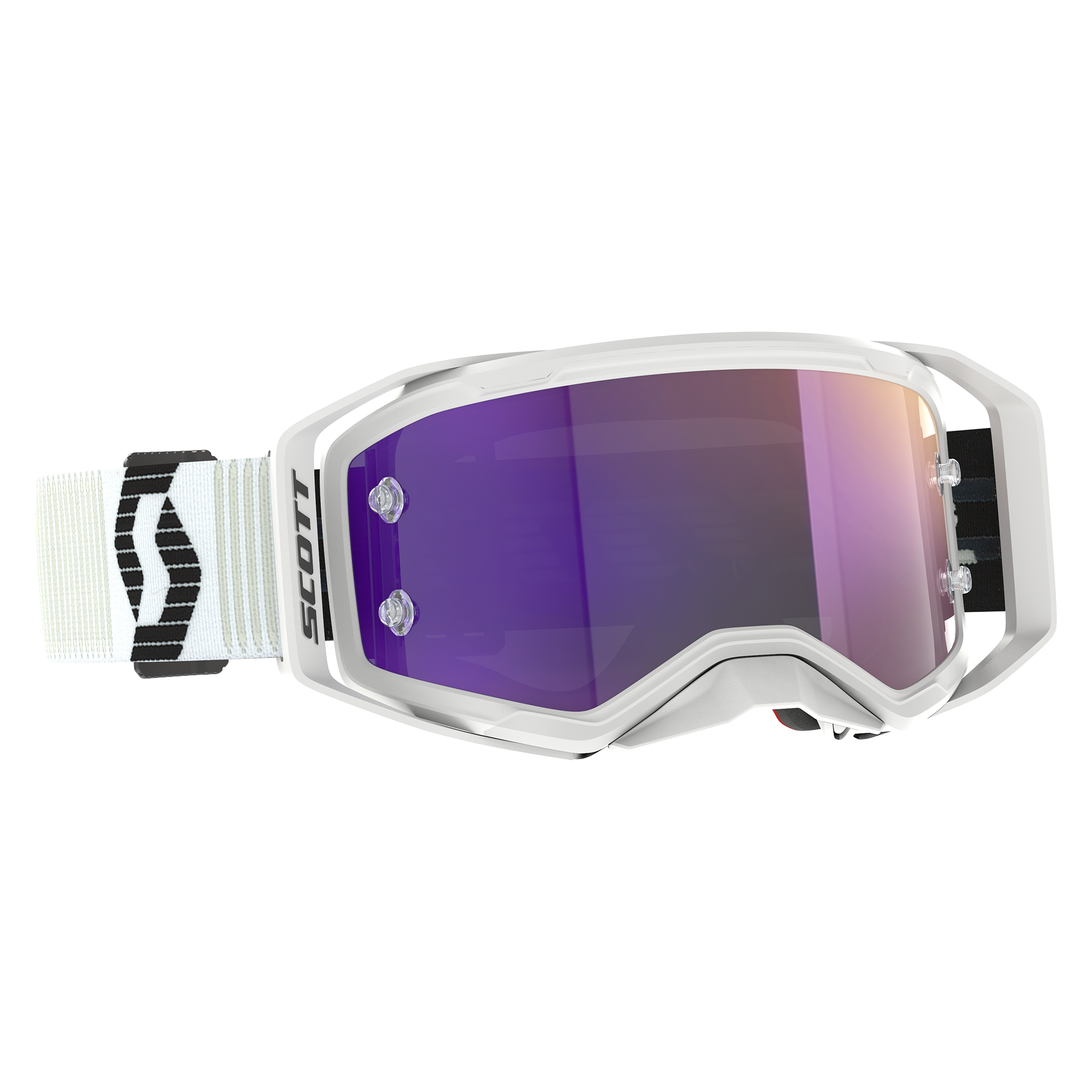 Scott Prospect 2.0 Goggle White / Black Purple Chrome Works Lens