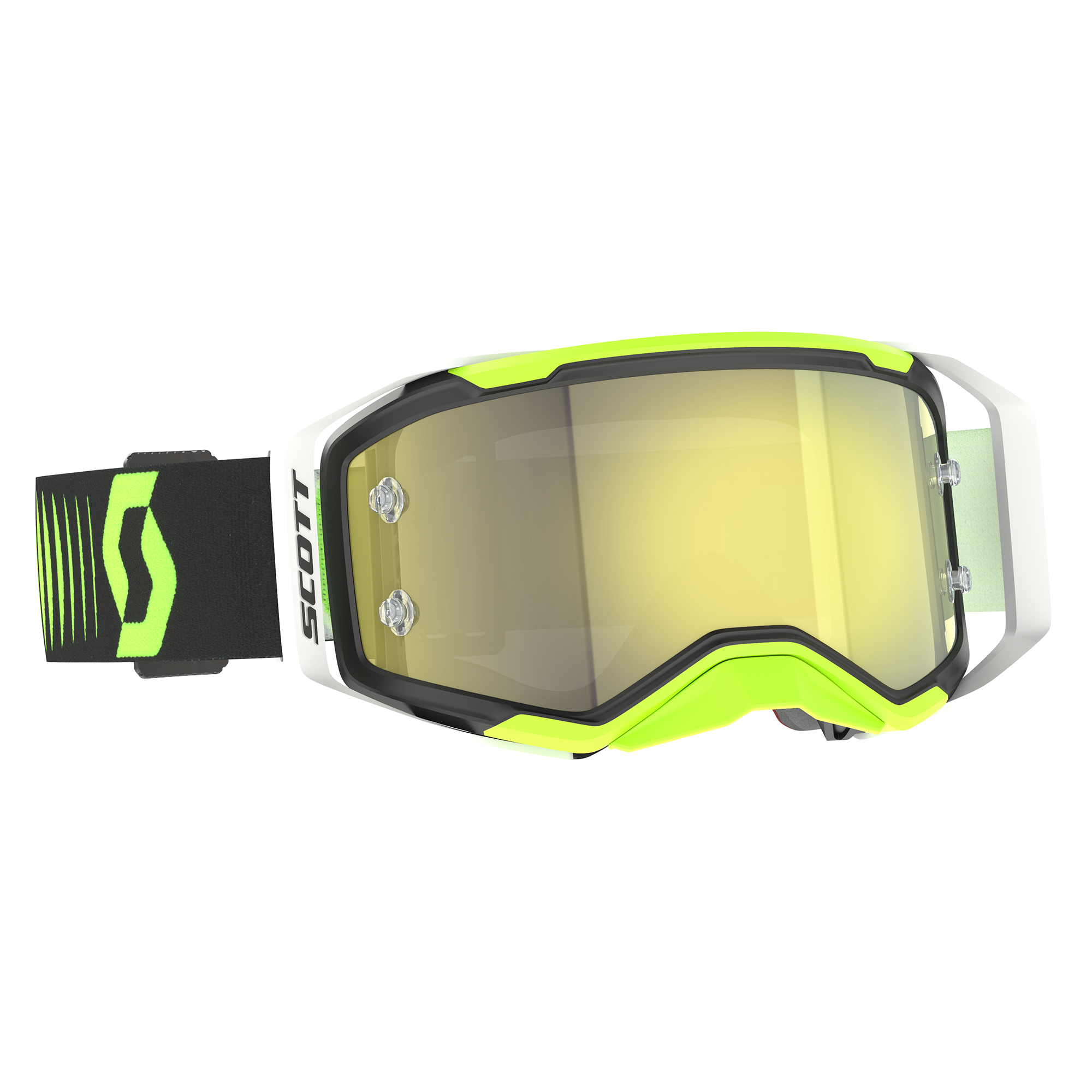 Scott Prospect 2.0 Goggle Doppler Black / Neon Yellow Yellow Chrome Works Lens