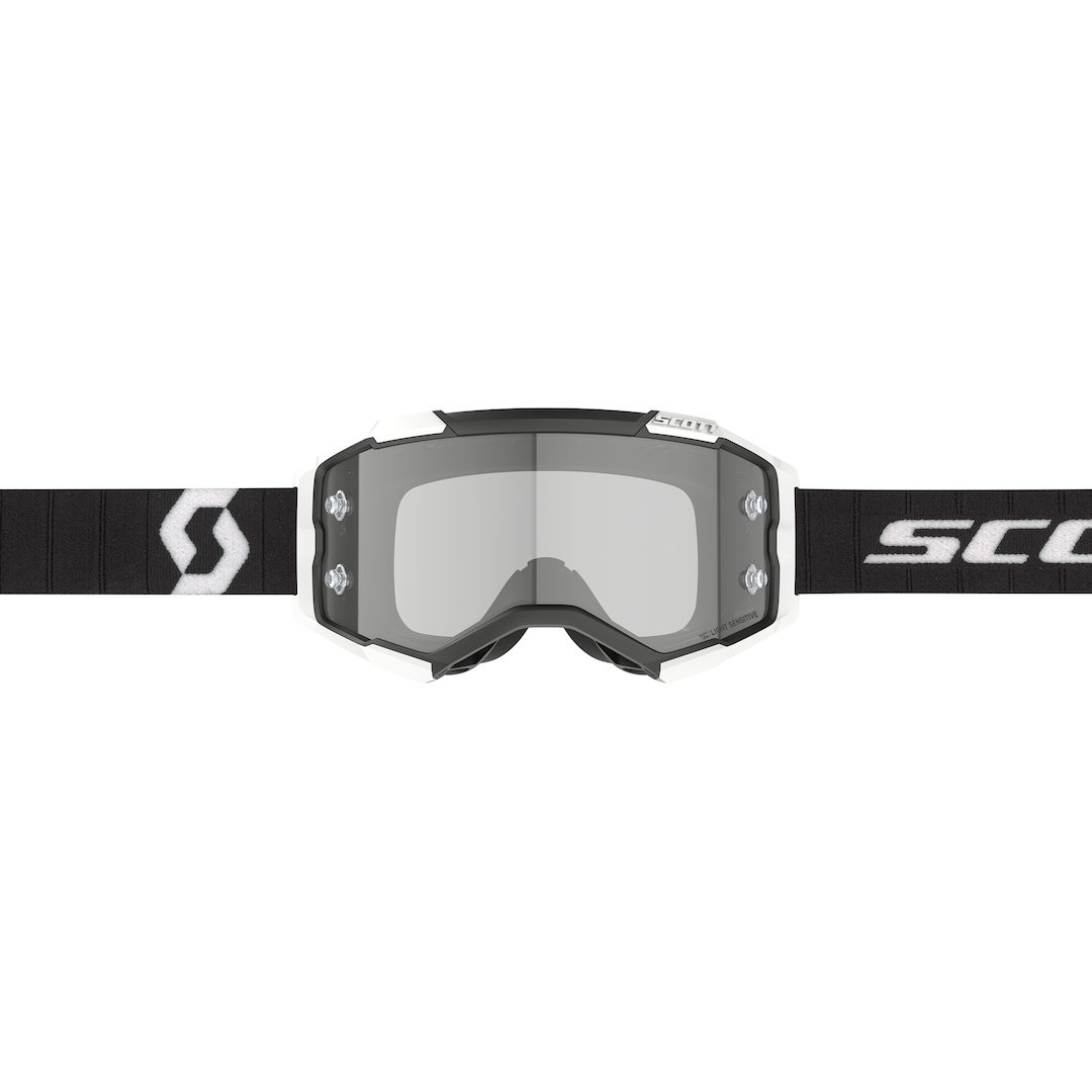 Scott Fury LS Goggle Black / White Light Sensitive Grey Works Lens