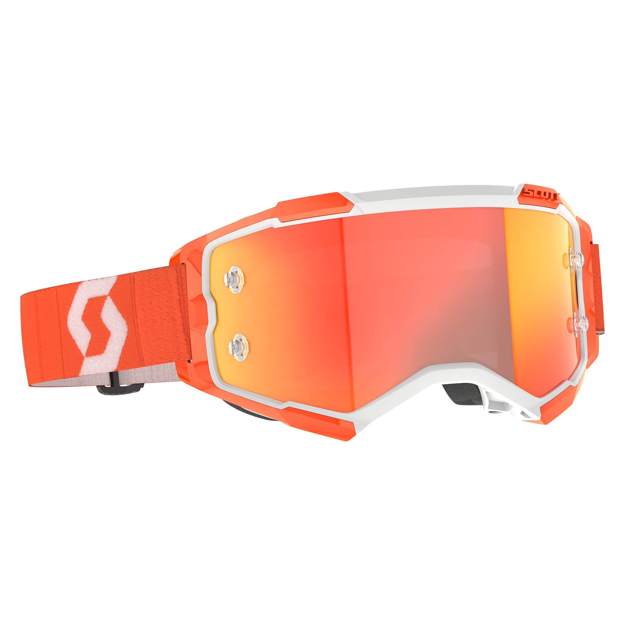Scott Fury Goggle Orange Orange Chrome Works Lens