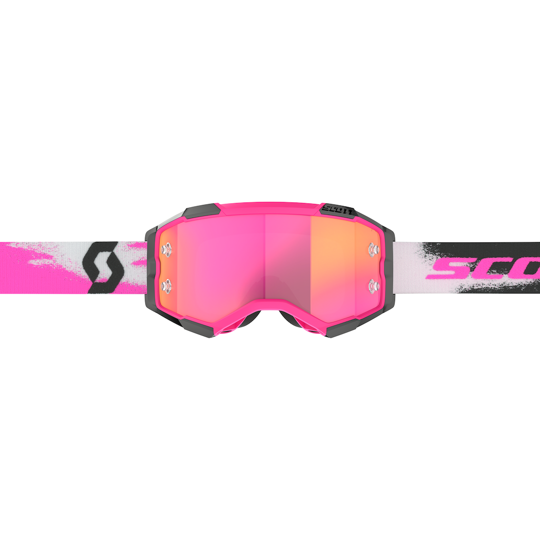 Scott Fury Goggle Pink / Black Pink Chrome Works Lens