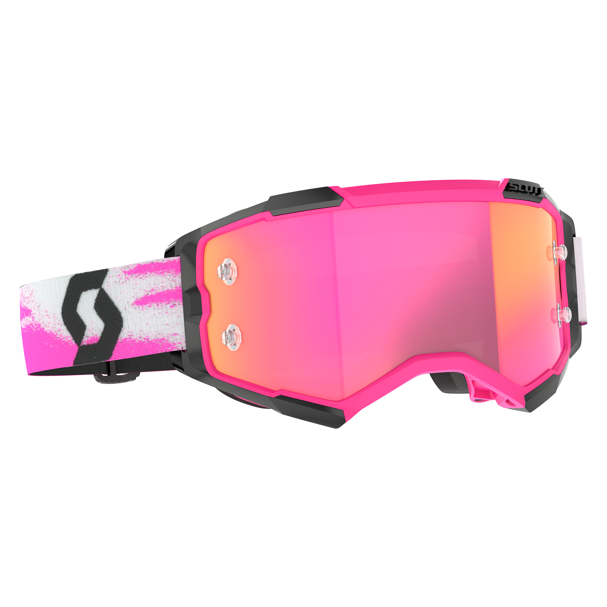 Scott Fury Goggle Pink / Black Pink Chrome Works Lens