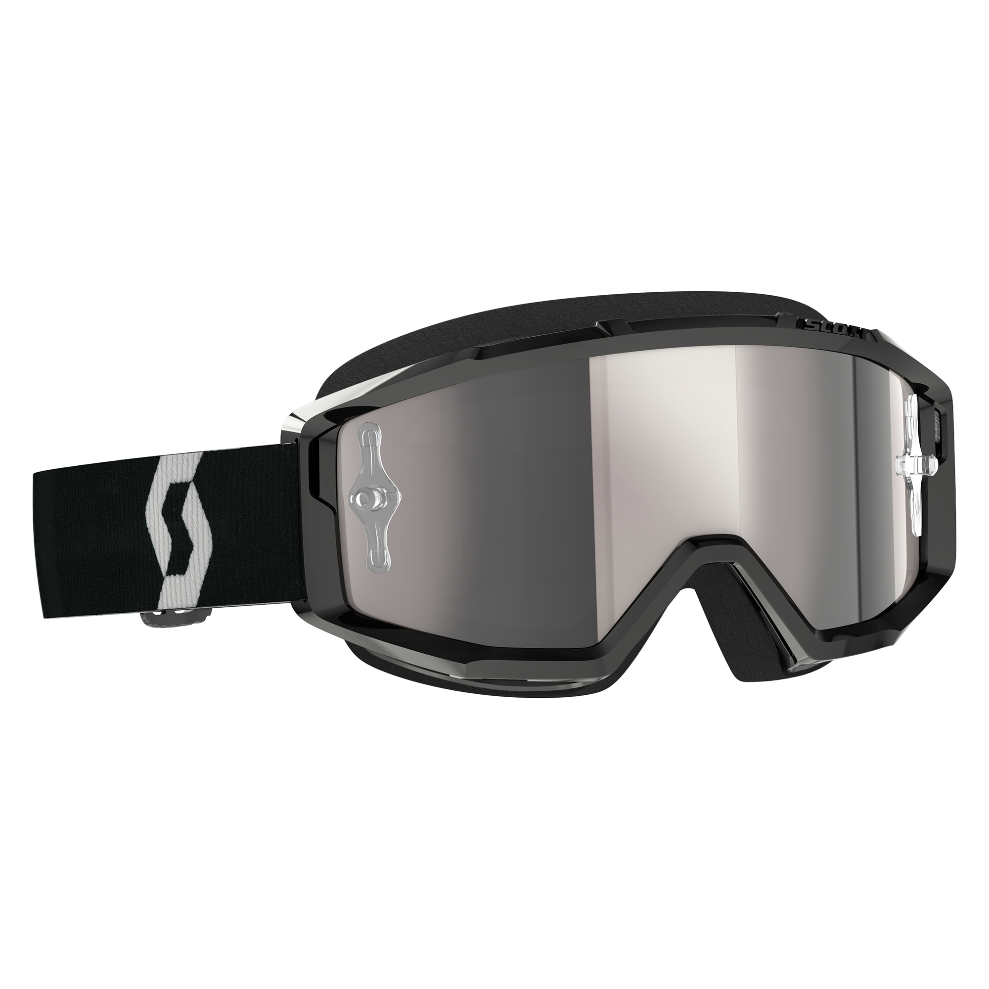 Scott Primal Chrome Goggle Black / White Silver Chrome Works Lens