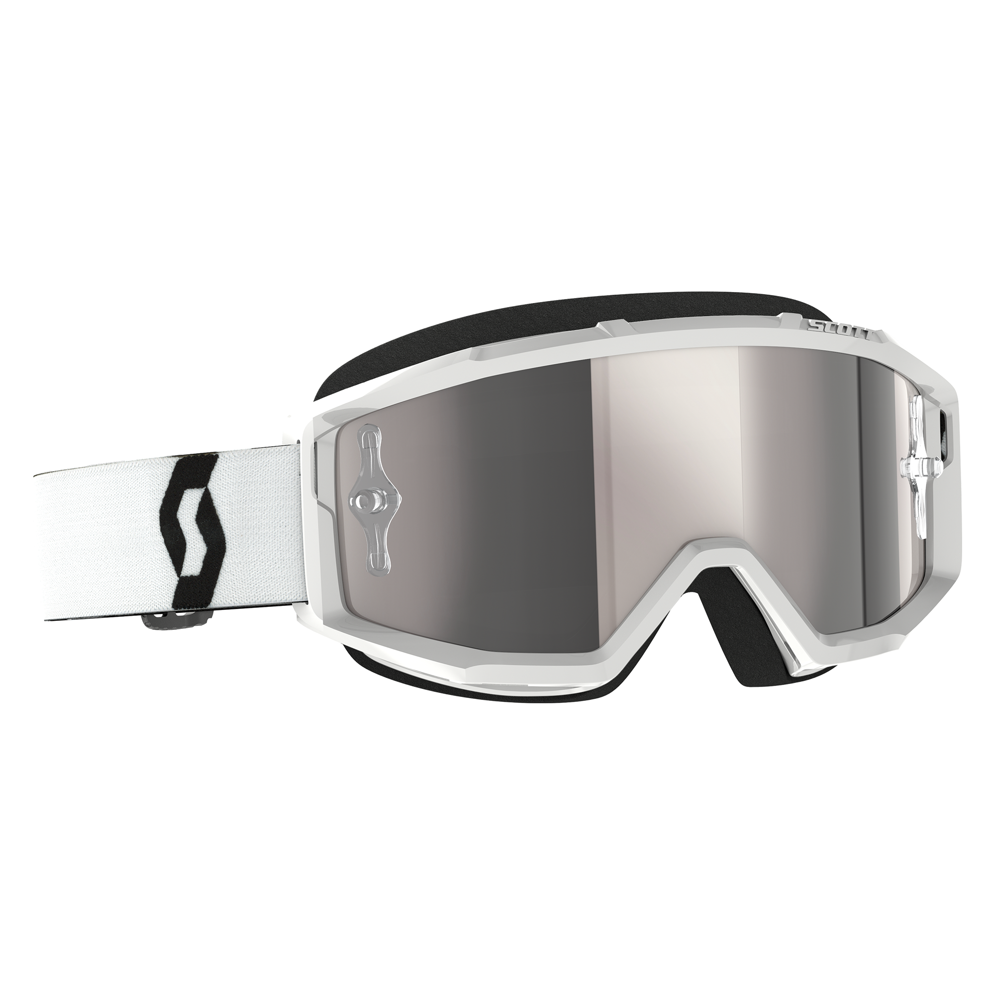 Scott Primal Chrome Goggle White Silver Chrome Works Lens