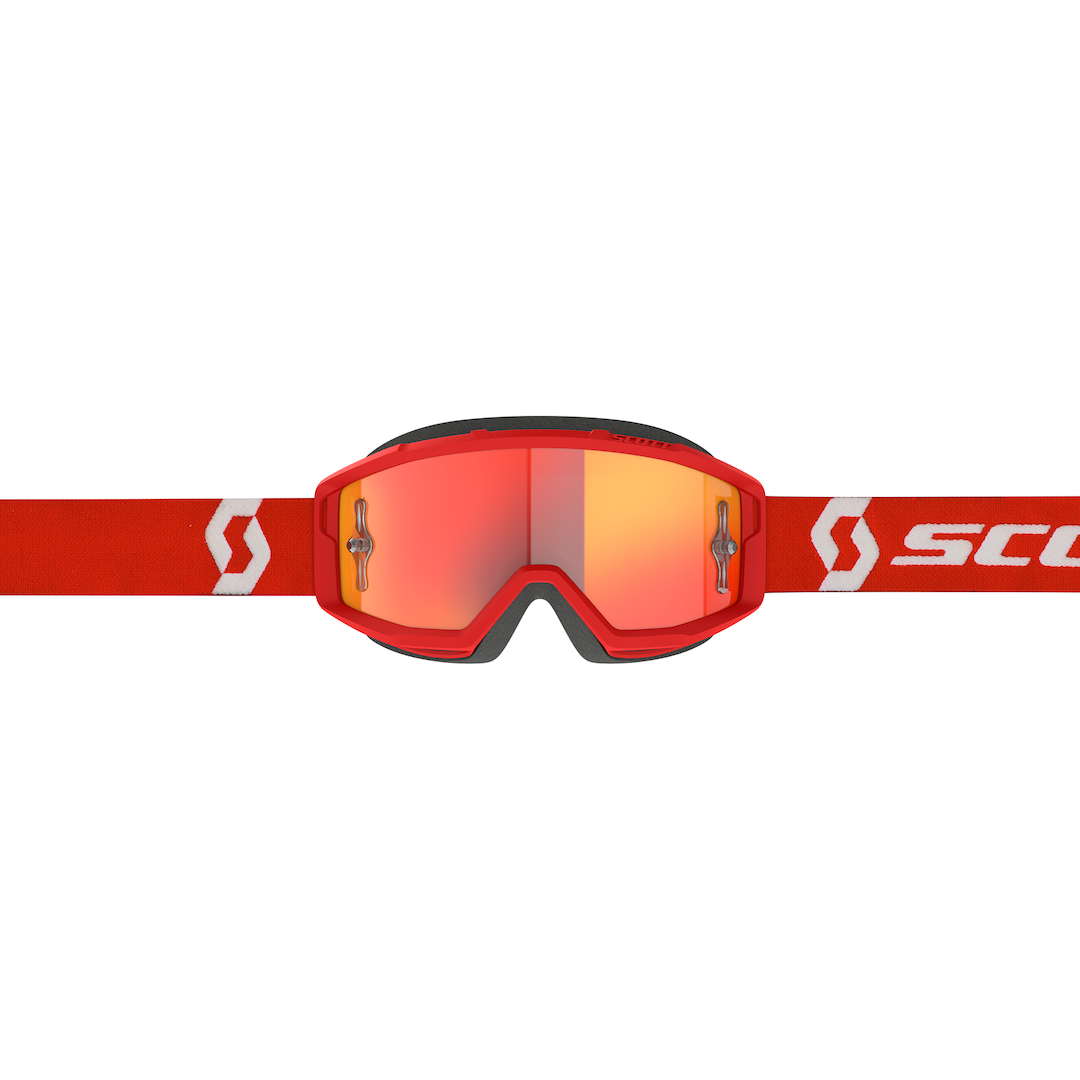 Scott Primal Chrome Goggle Red / White Orange Chrome Works Lens