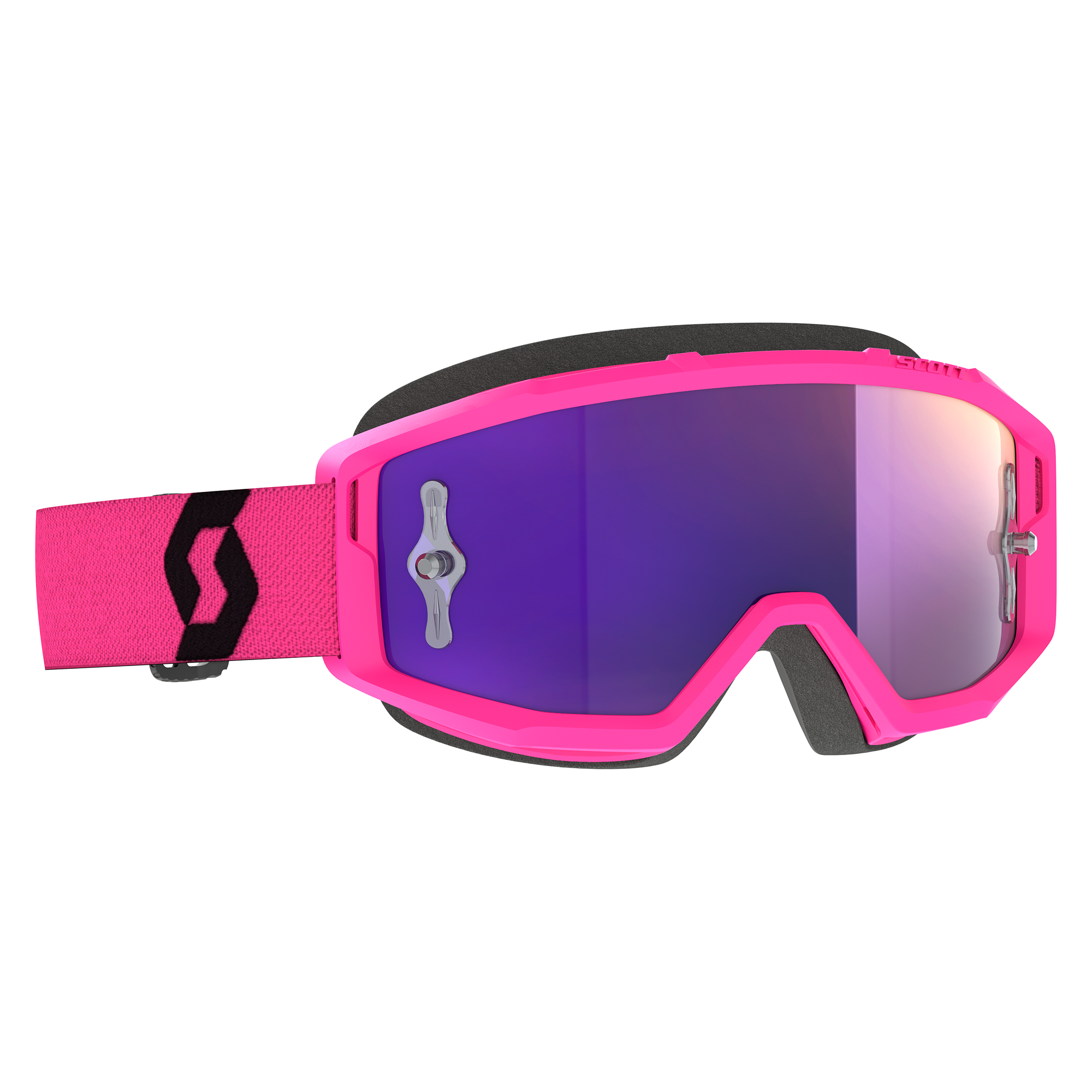 Scott Primal Chrome Goggle Pink / Black Purple Chrome Works Lens