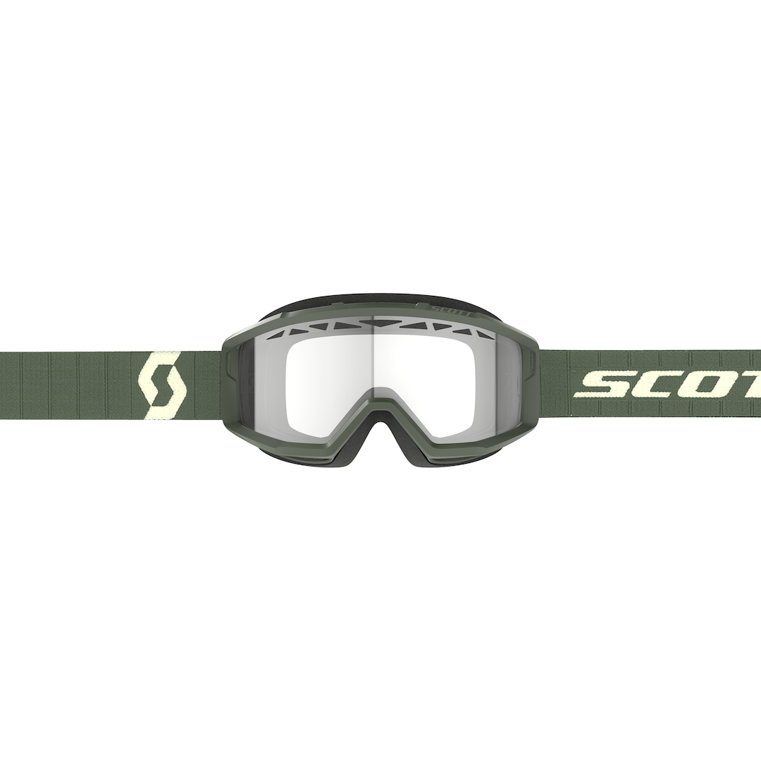 Scott Primal Enduro Goggle Khaki Green Clear S0 Lens