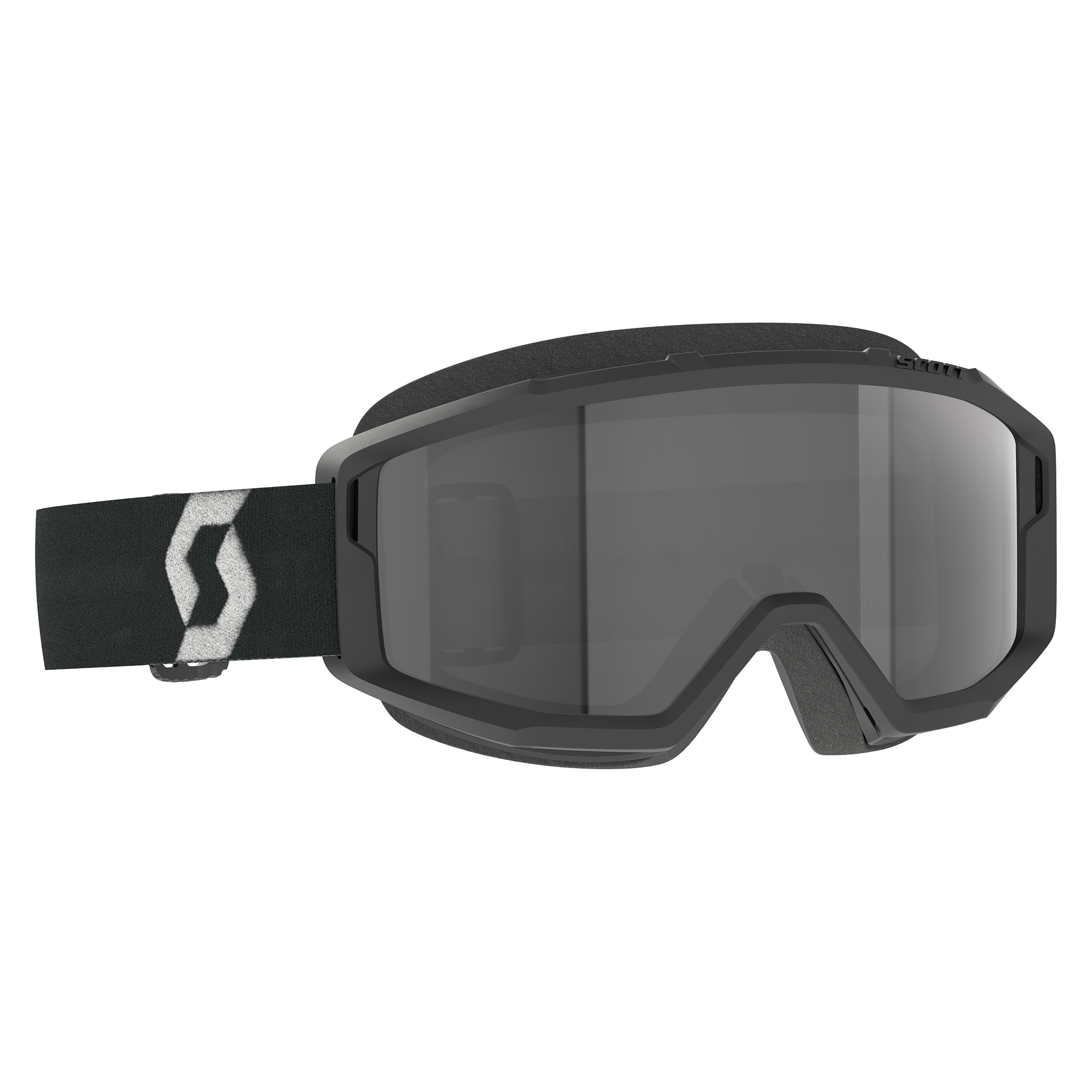 Scott Primal Sand Dust Goggle Black / White Dark Grey Lens