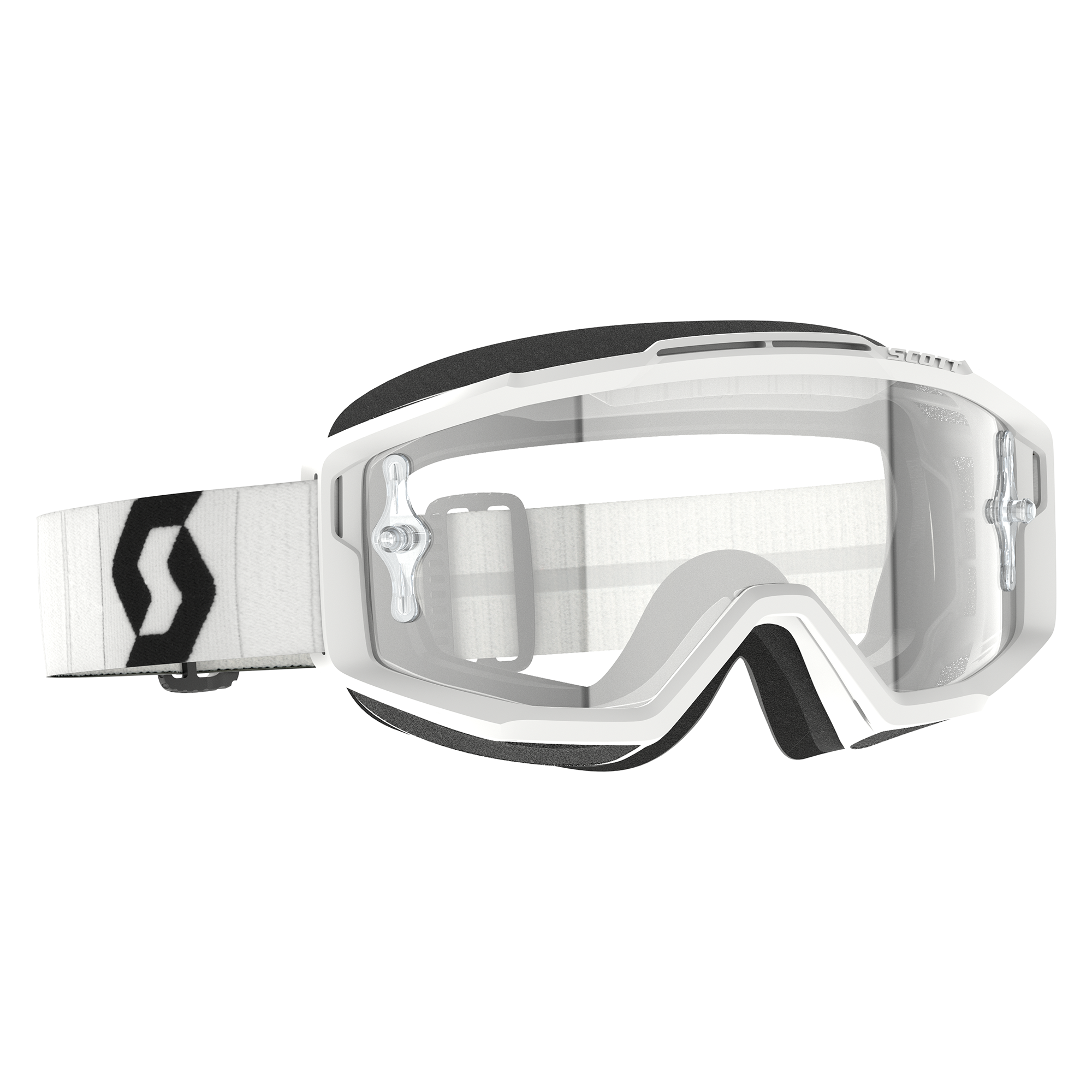 Scott Split OTG Goggle White / Black Clear Works Lens