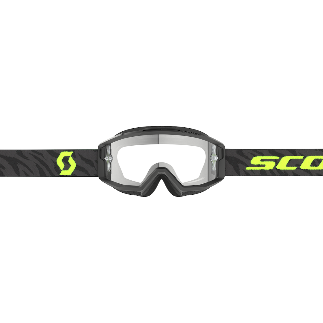 Scott Split OTG Goggle Zebra Black / Neon Yellow Clear Works Lens