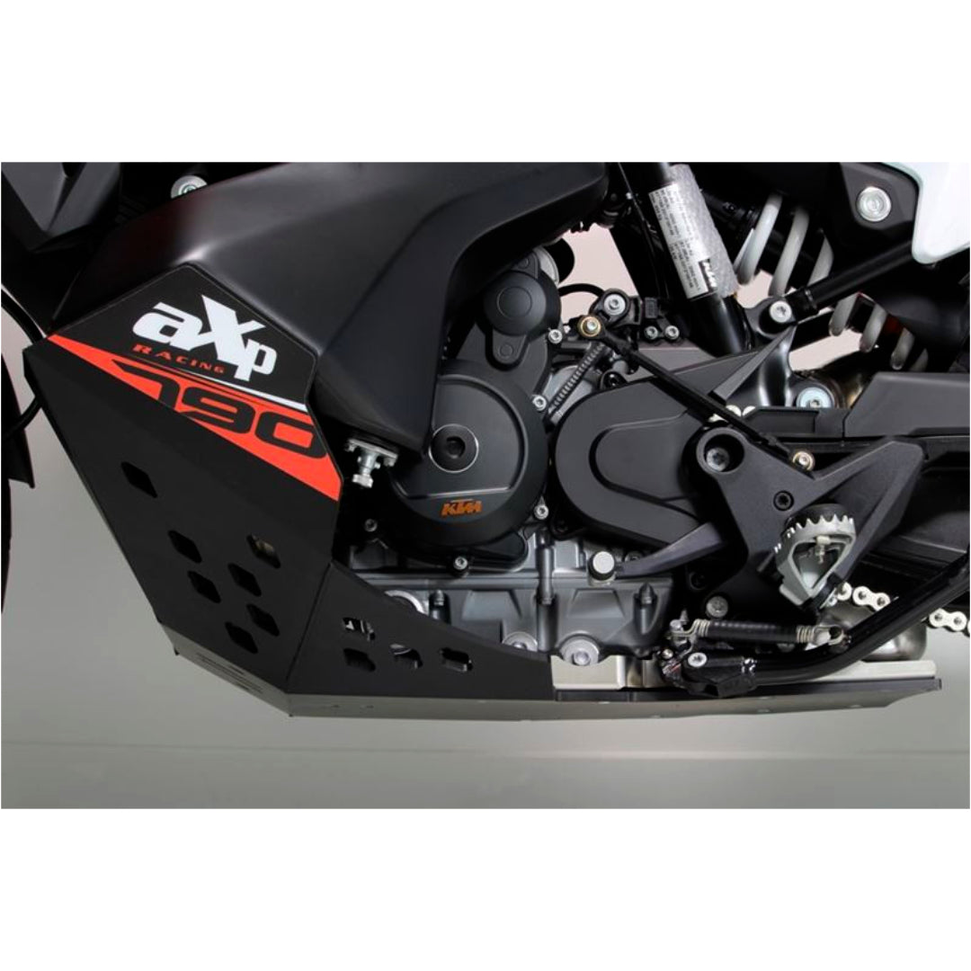AXP Adventure Skid Plate HDPE 8mm KTM 790 Adv/Adv R 19-23 890 Adv/Adv R 21-23 Black