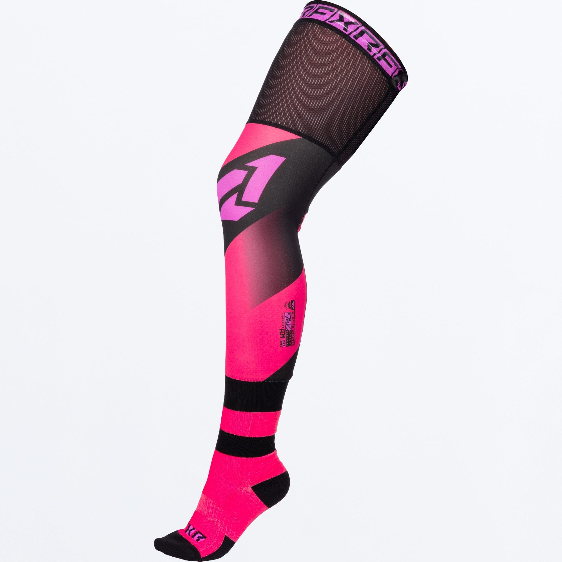 FXR Riding Knee Brace MX Socks 2026 Razz/Black