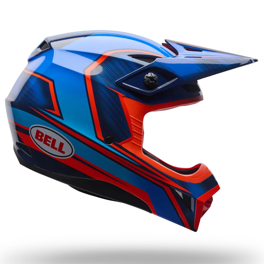 Bell YOUTH MX-10 MIPS Speedway ECE 22.06 MX Helmet Frequency Blue