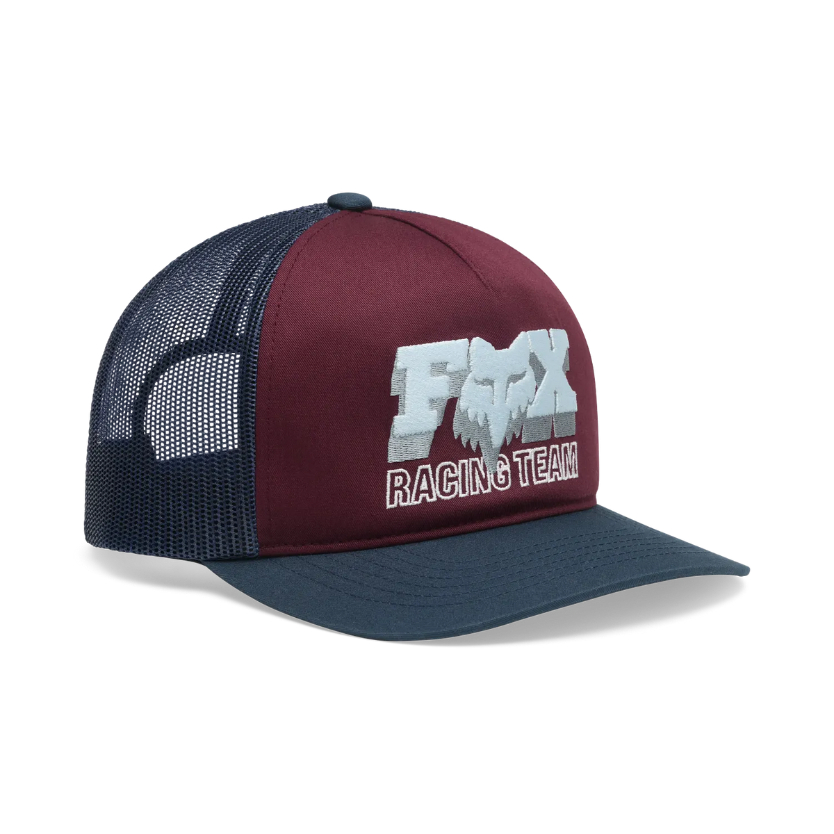 Fox Coldpress Snapback Hat Dark Maroon