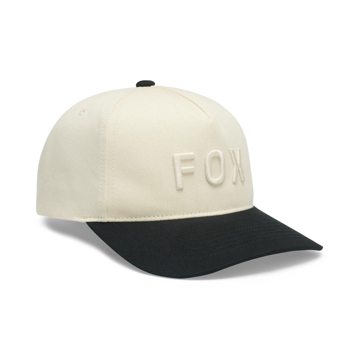 Fox Wordmark Subframe Hat Pearl White