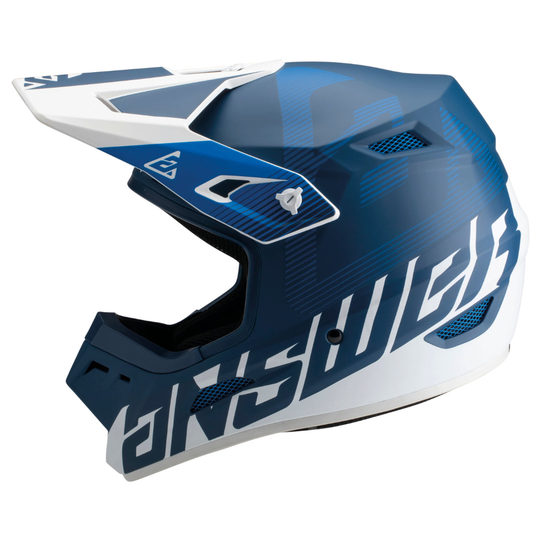 Answer AR1 Bold V2 MX Helmet Blue/White