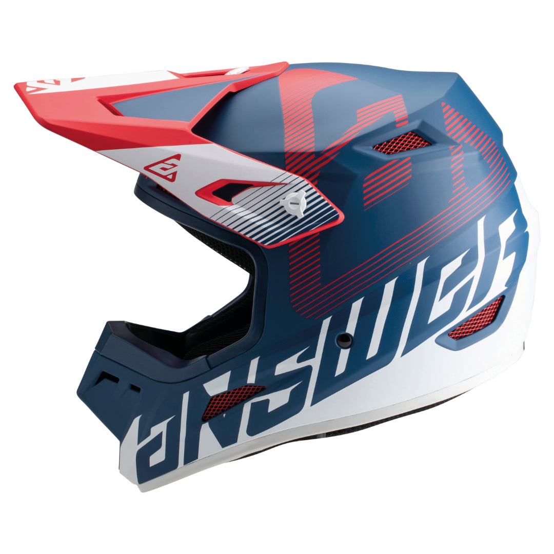 Answer AR1 Bold V2 MX Helmet Red/White/Blue