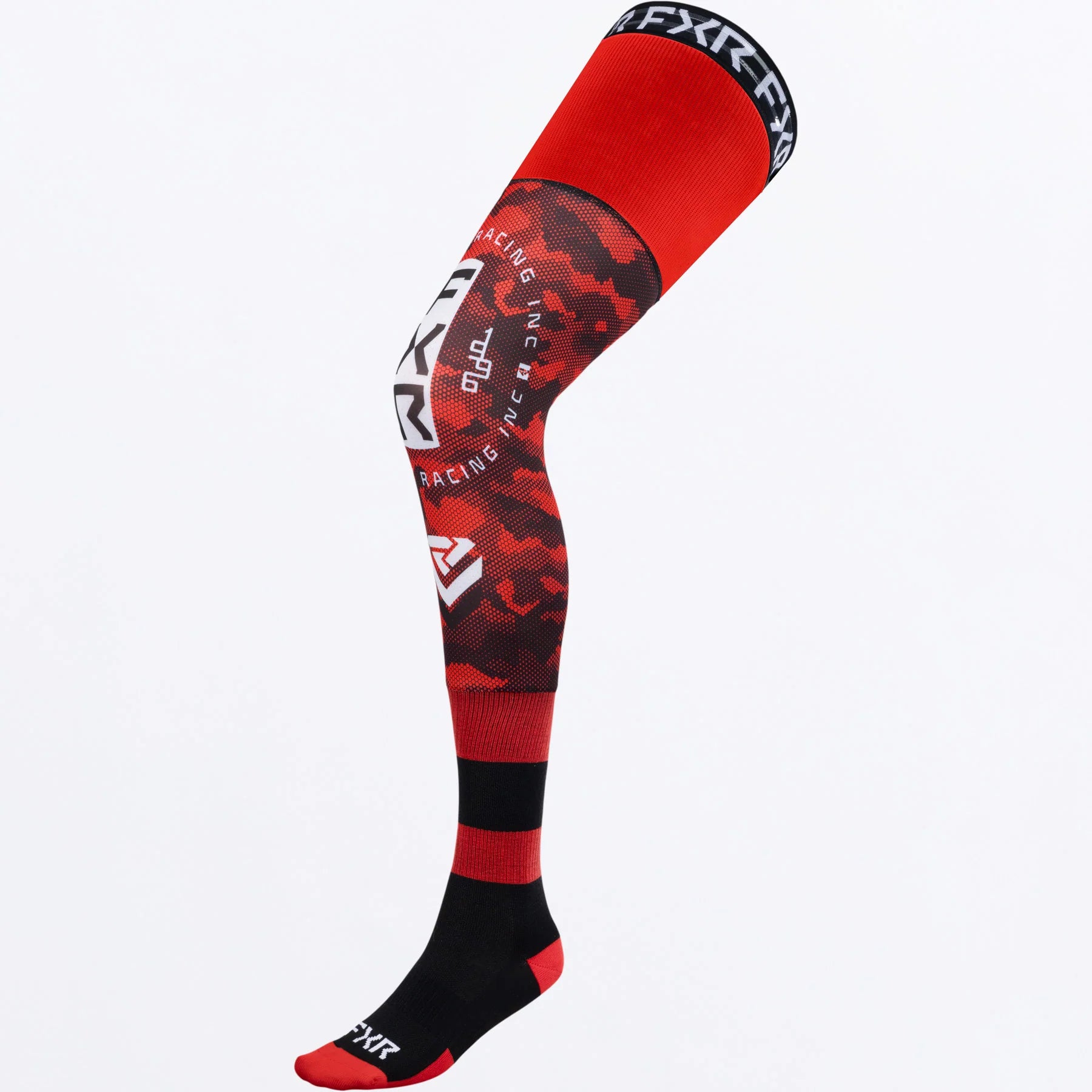 FXR Knee Brace MX Riding Sock Red/Black