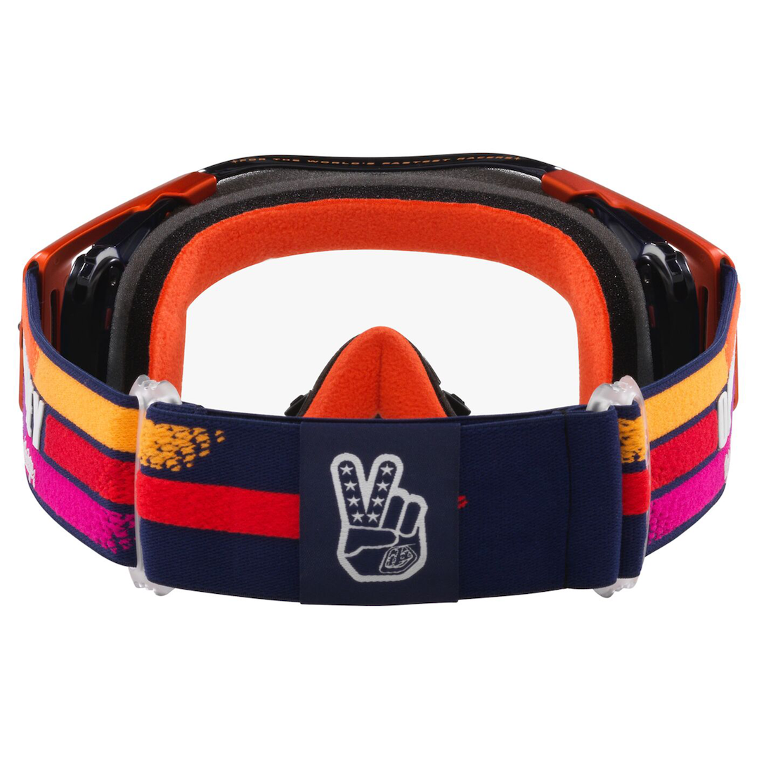 Oakley Airbrake MX Goggle TLD Navy Sunrise- Clear Lens