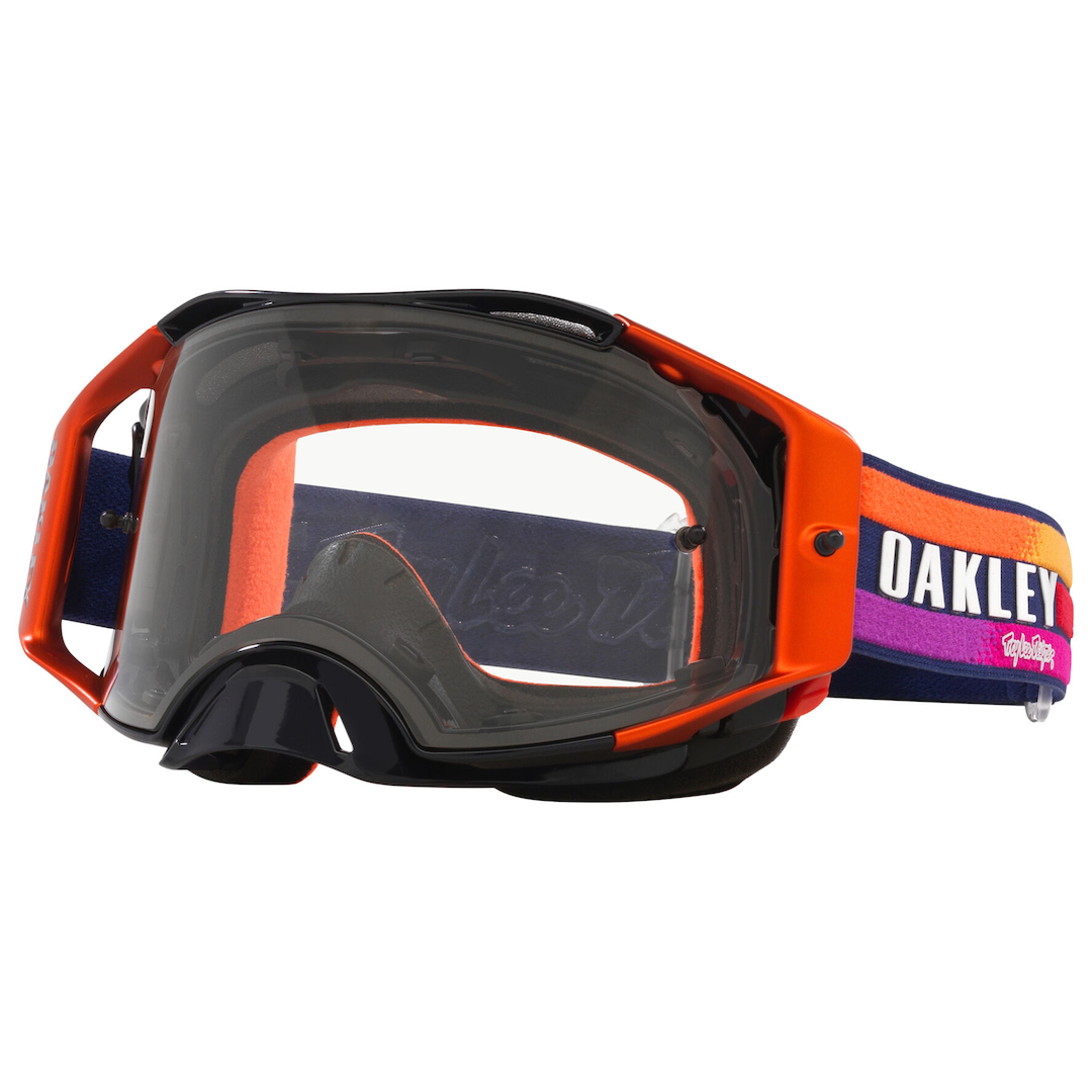 Oakley Airbrake MX Goggle TLD Navy Sunrise- Clear Lens