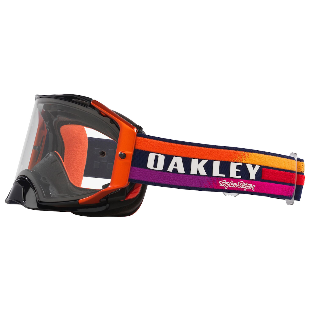 Oakley Airbrake MX Goggle TLD Navy Sunrise- Clear Lens