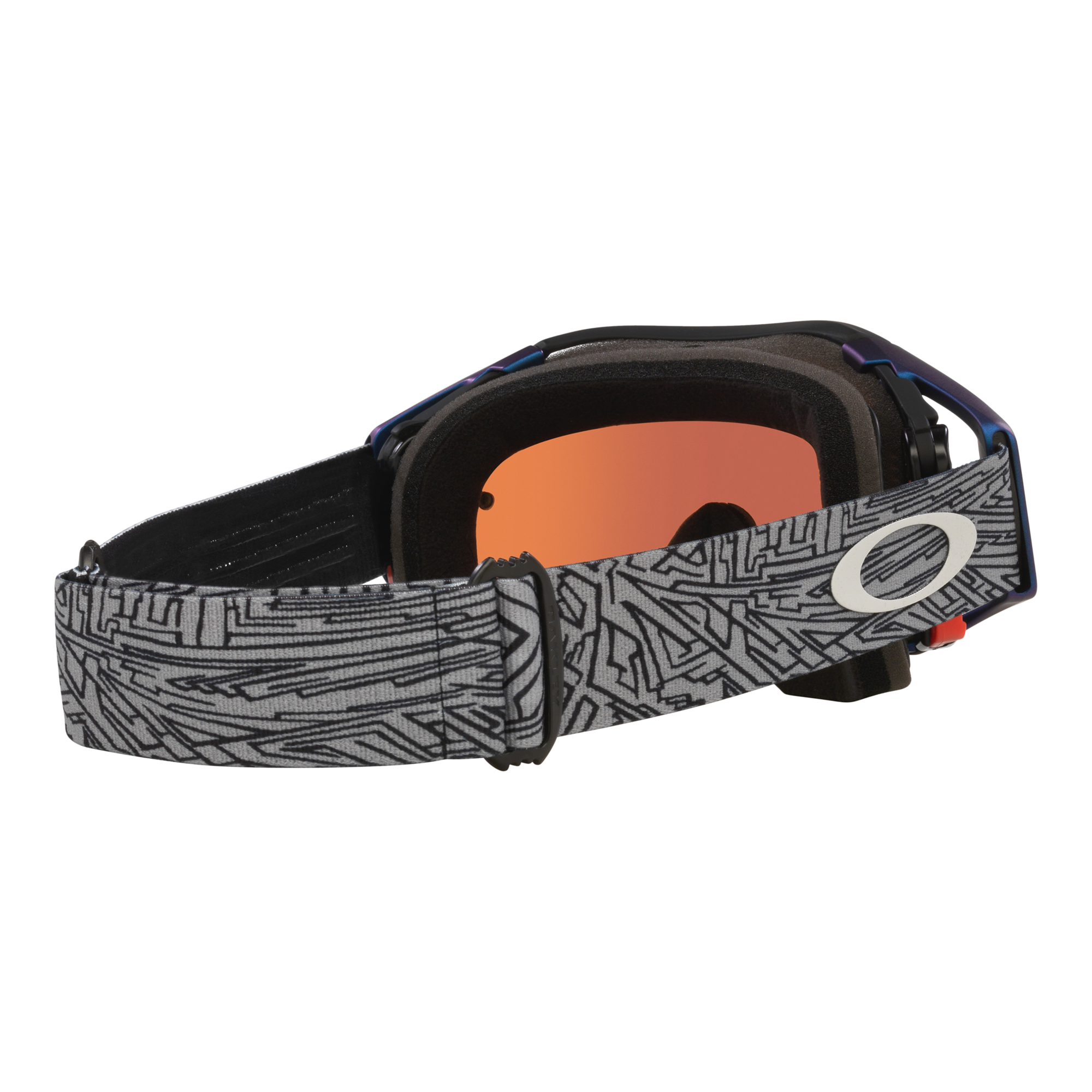 Oakley Airbrake MX Goggle Grey Strike - Prizm Sapphire Lens