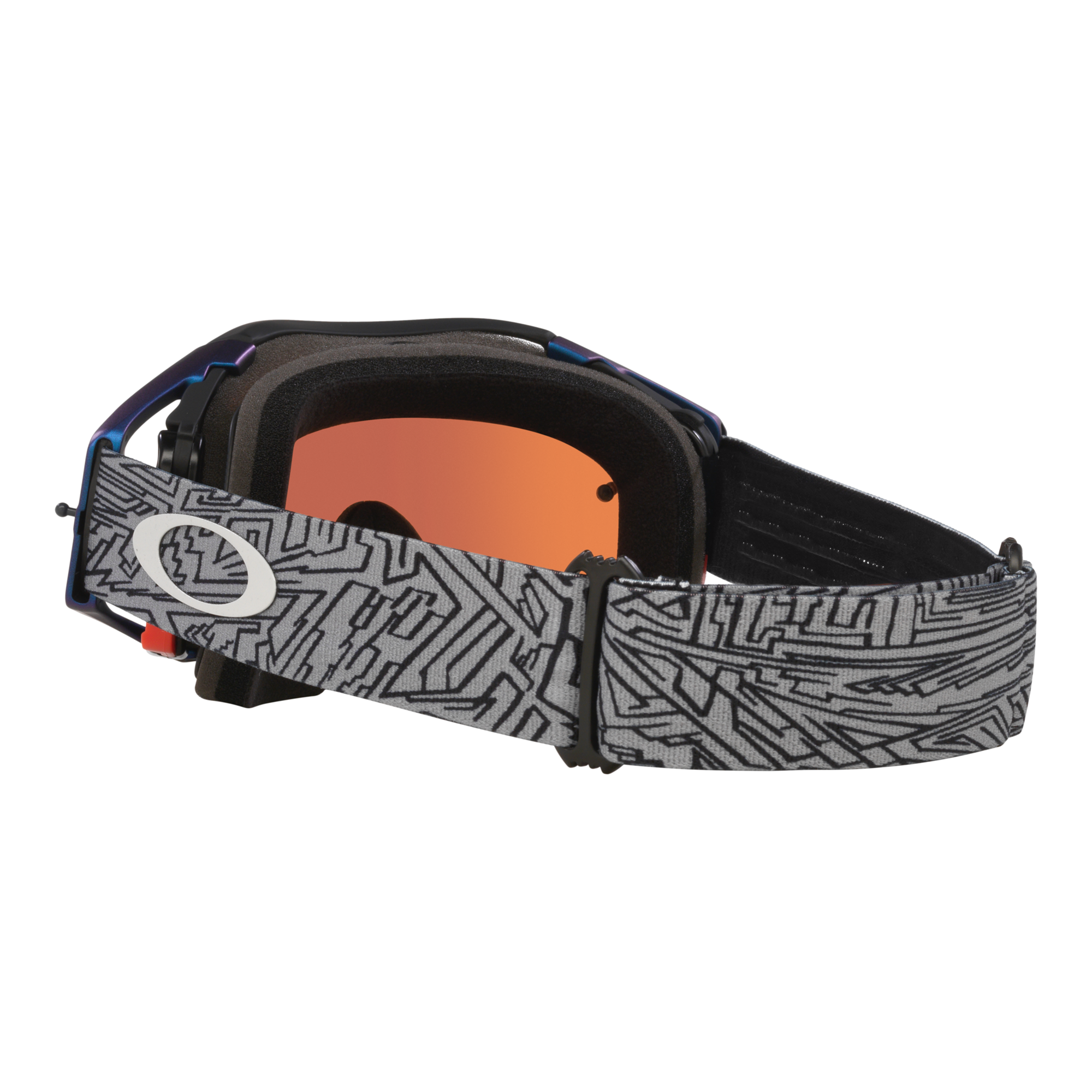 Oakley Airbrake MX Goggle Grey Strike - Prizm Sapphire Lens