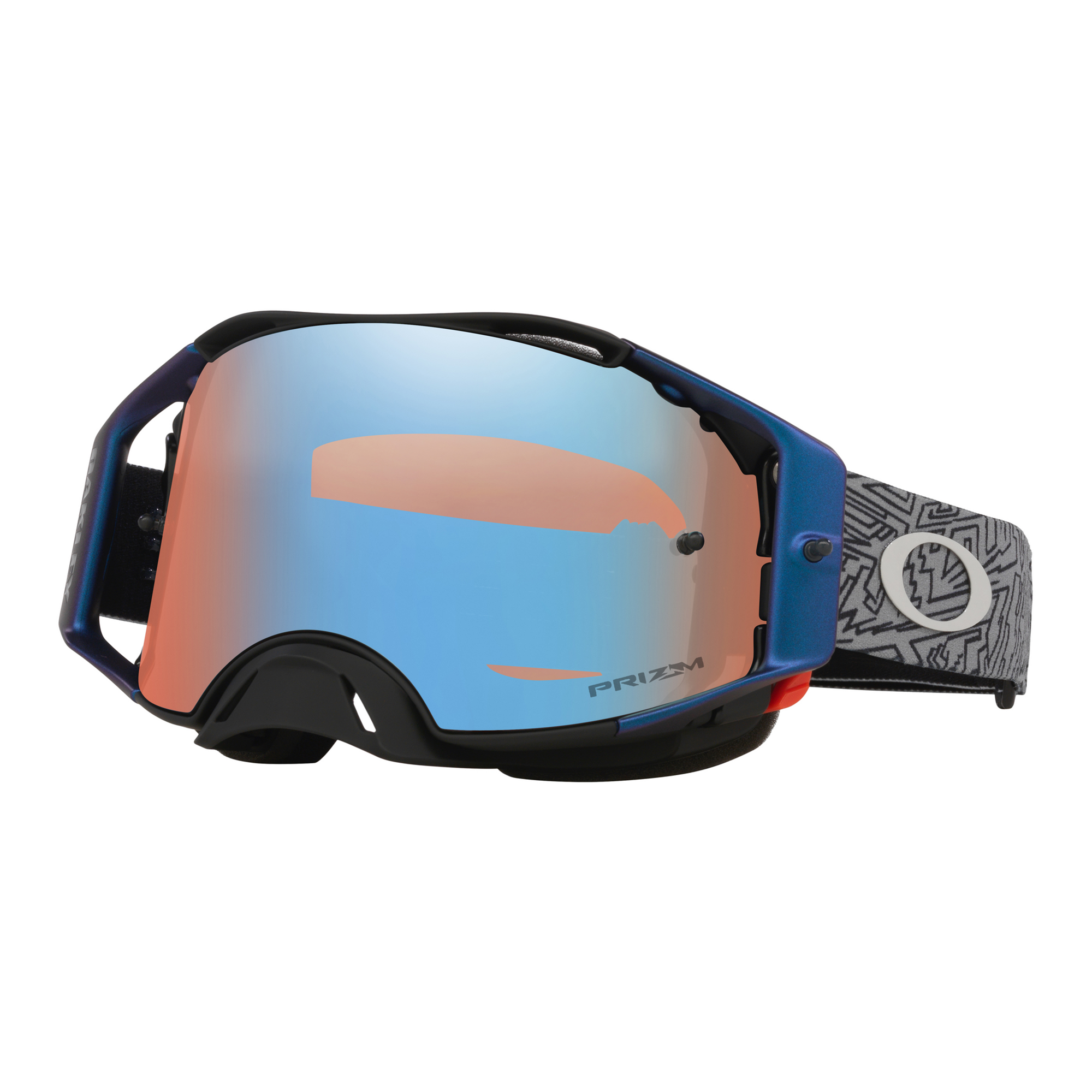 Oakley Airbrake MX Goggle Grey Strike - Prizm Sapphire Lens