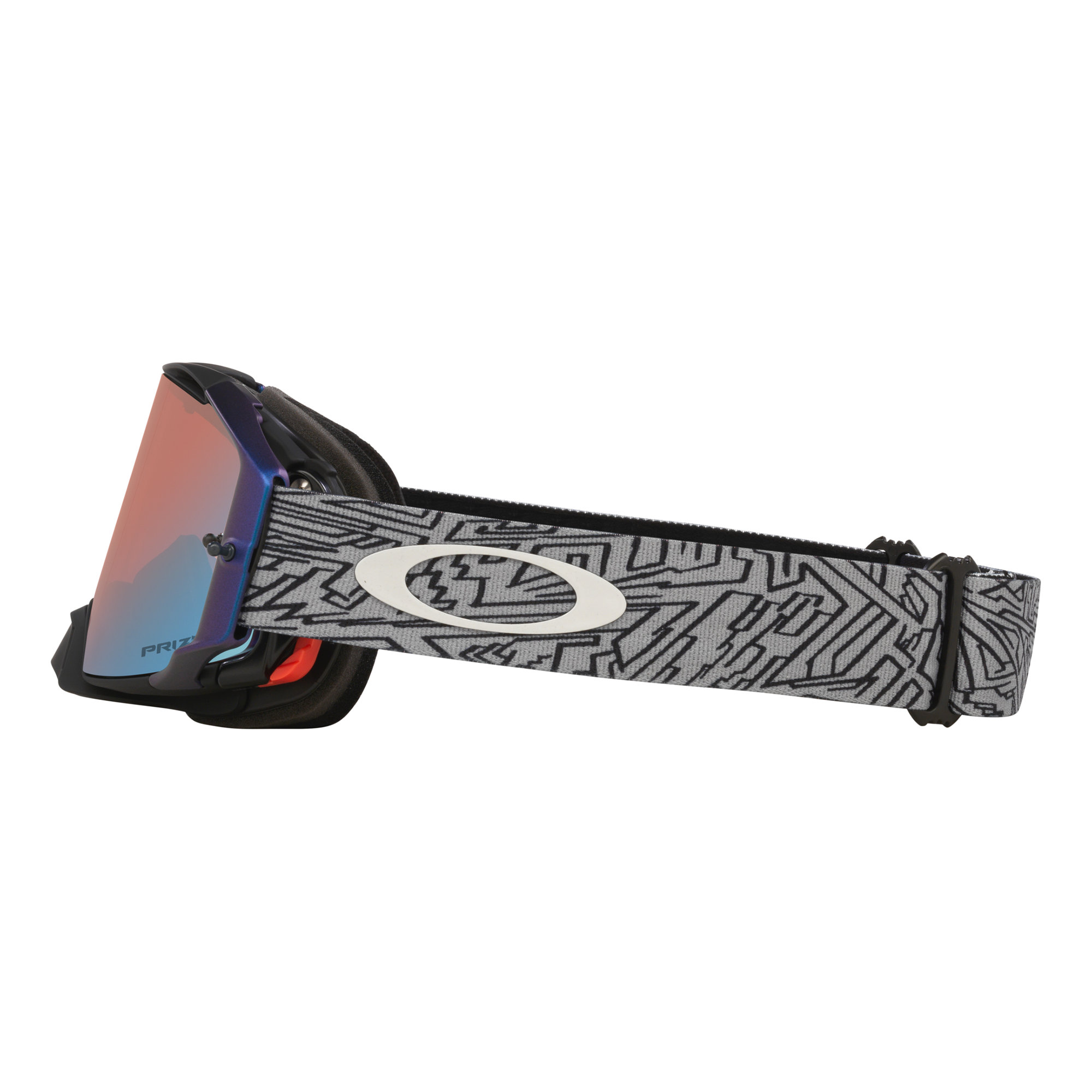 Oakley Airbrake MX Goggle Grey Strike - Prizm Sapphire Lens