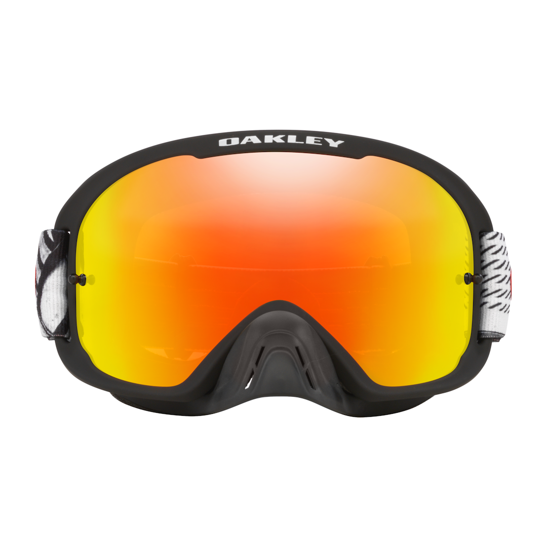 Oakley O Frame 2.0 Pro MX Goggle Black Forge - Fire Iridium Lens