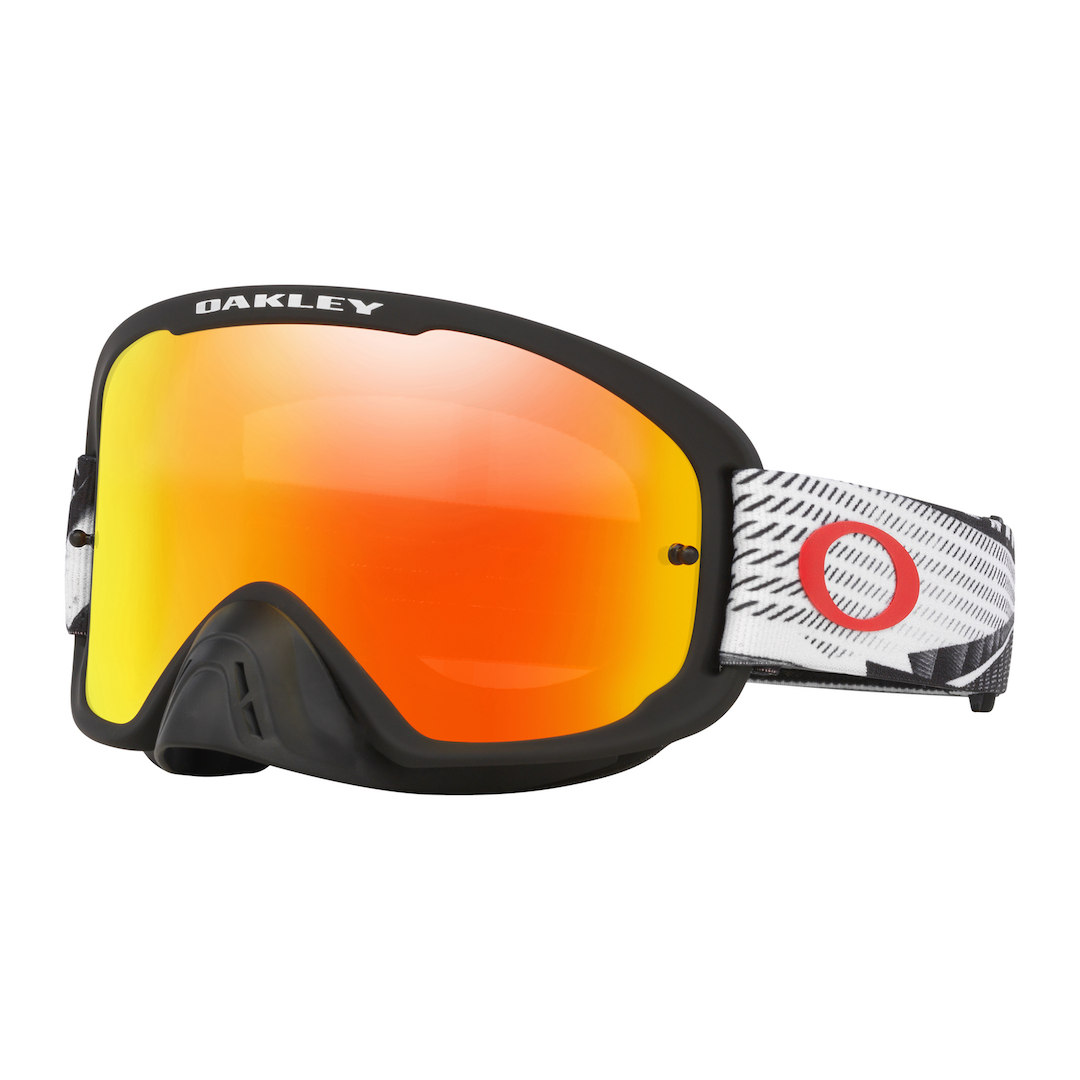 Oakley O Frame 2.0 Pro MX Goggle Black Forge - Fire Iridium Lens