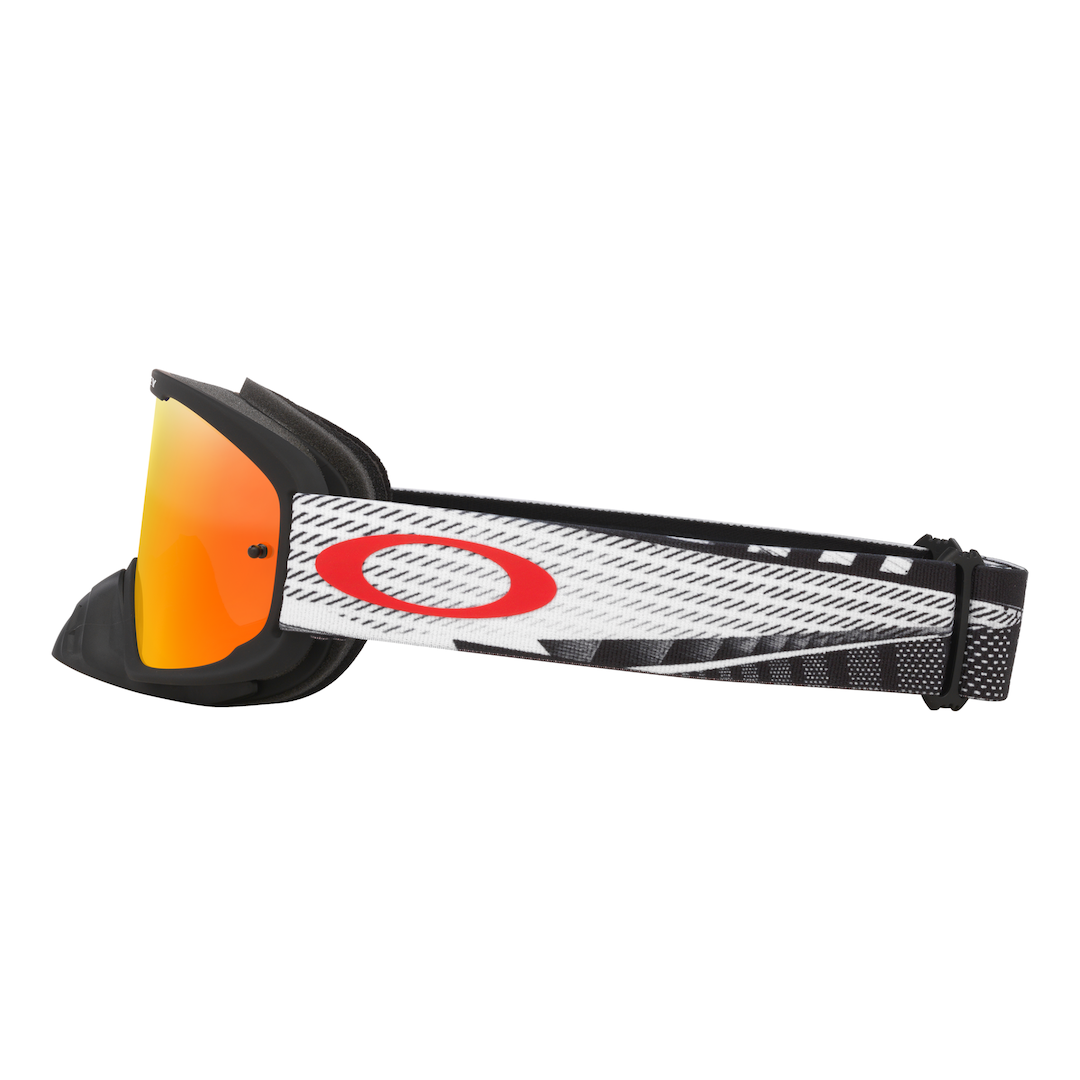 Oakley O Frame 2.0 Pro MX Goggle Black Forge - Fire Iridium Lens