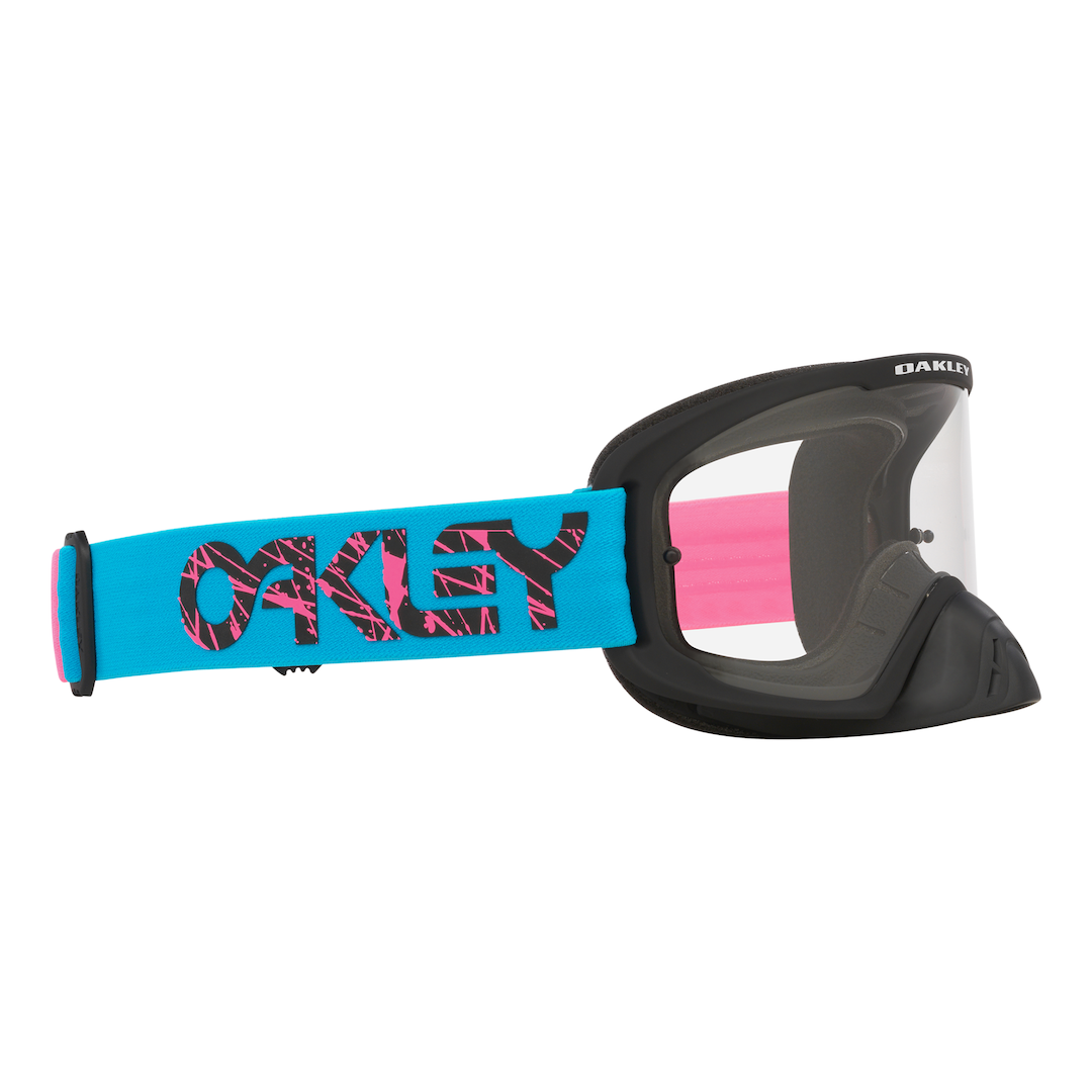 Oakley O Frame 2.0 Pro MX Goggle 2 Stroke Blue/Pink - Clear Lens