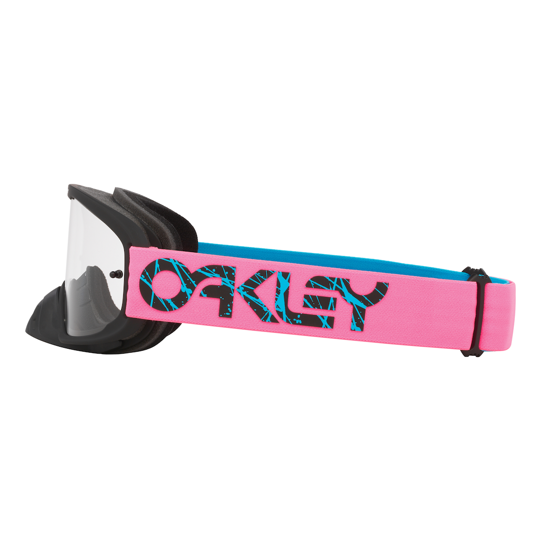 Oakley O Frame 2.0 Pro MX Goggle 2 Stroke Blue/Pink - Clear Lens