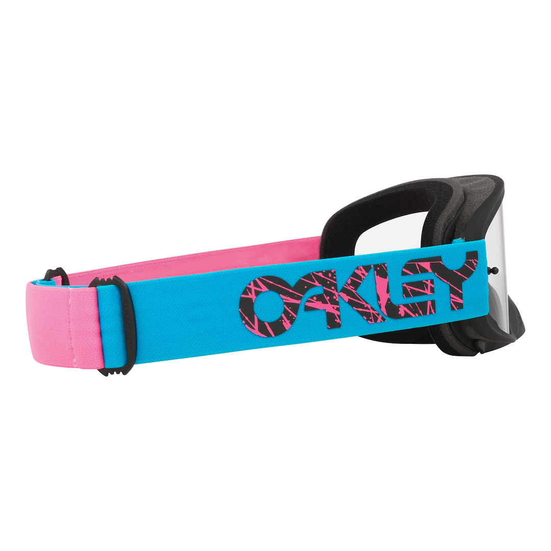 Oakley O Frame 2.0 Pro MX Goggle 2 Stroke Blue/Pink - Clear Lens